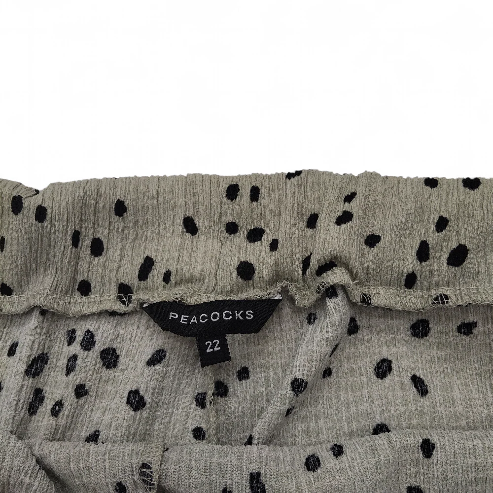 Peacocks Culotte Trousers UK 22 Green Womenswear | Pre-loved - Image 5