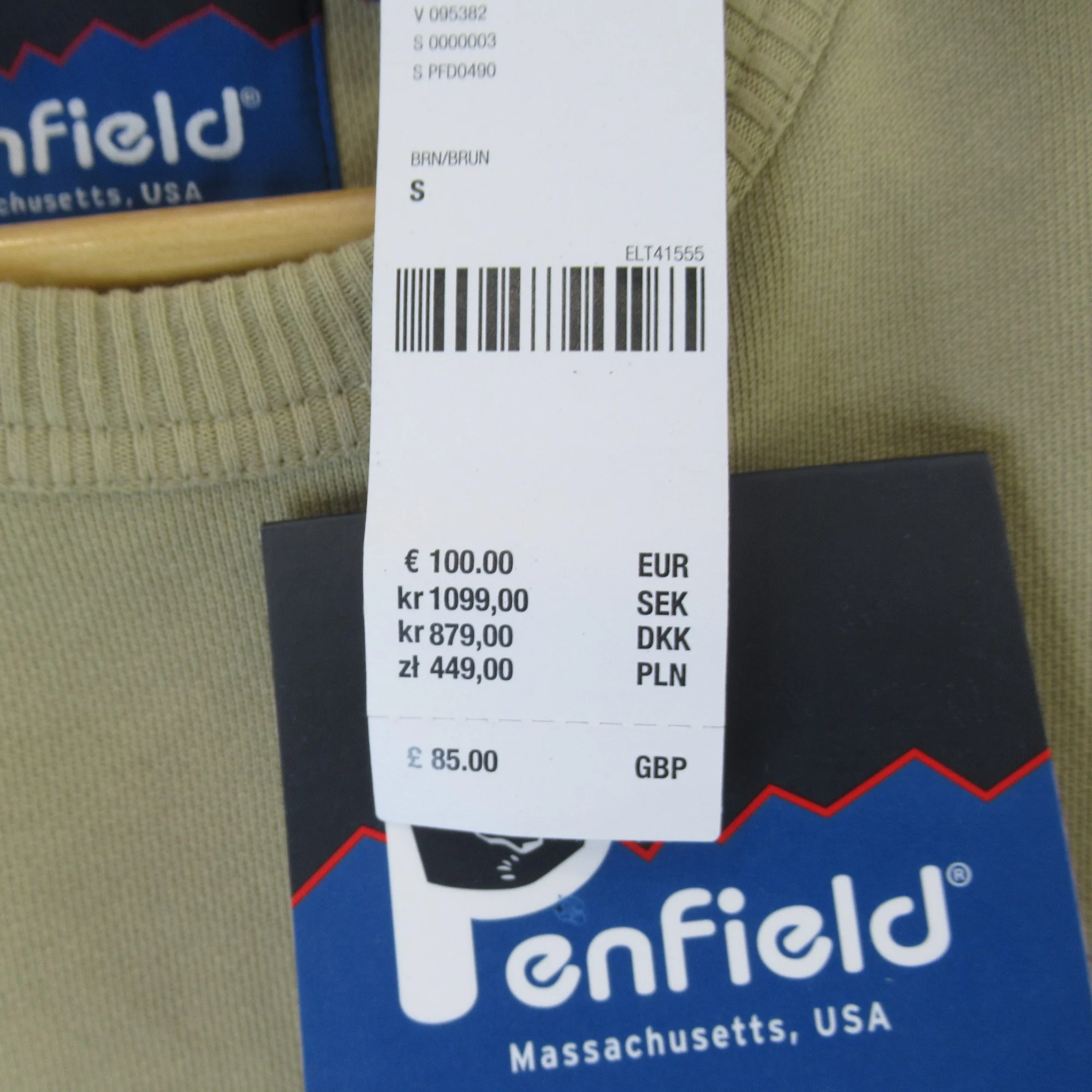 Penfield Jumper Small Slate Green Menswear | Preloved - Image 4