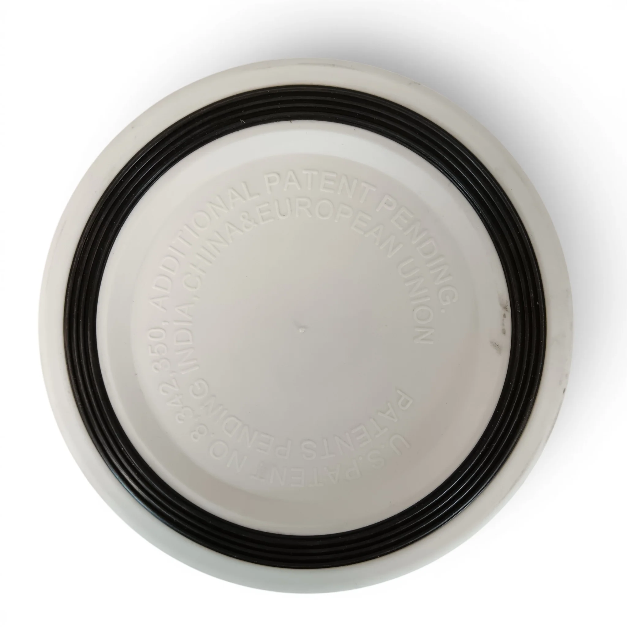 Petface Pet Bella Bowl Non-Slip Stainless Steel White with Black Spots 21cm | Pre-loved - Image 4
