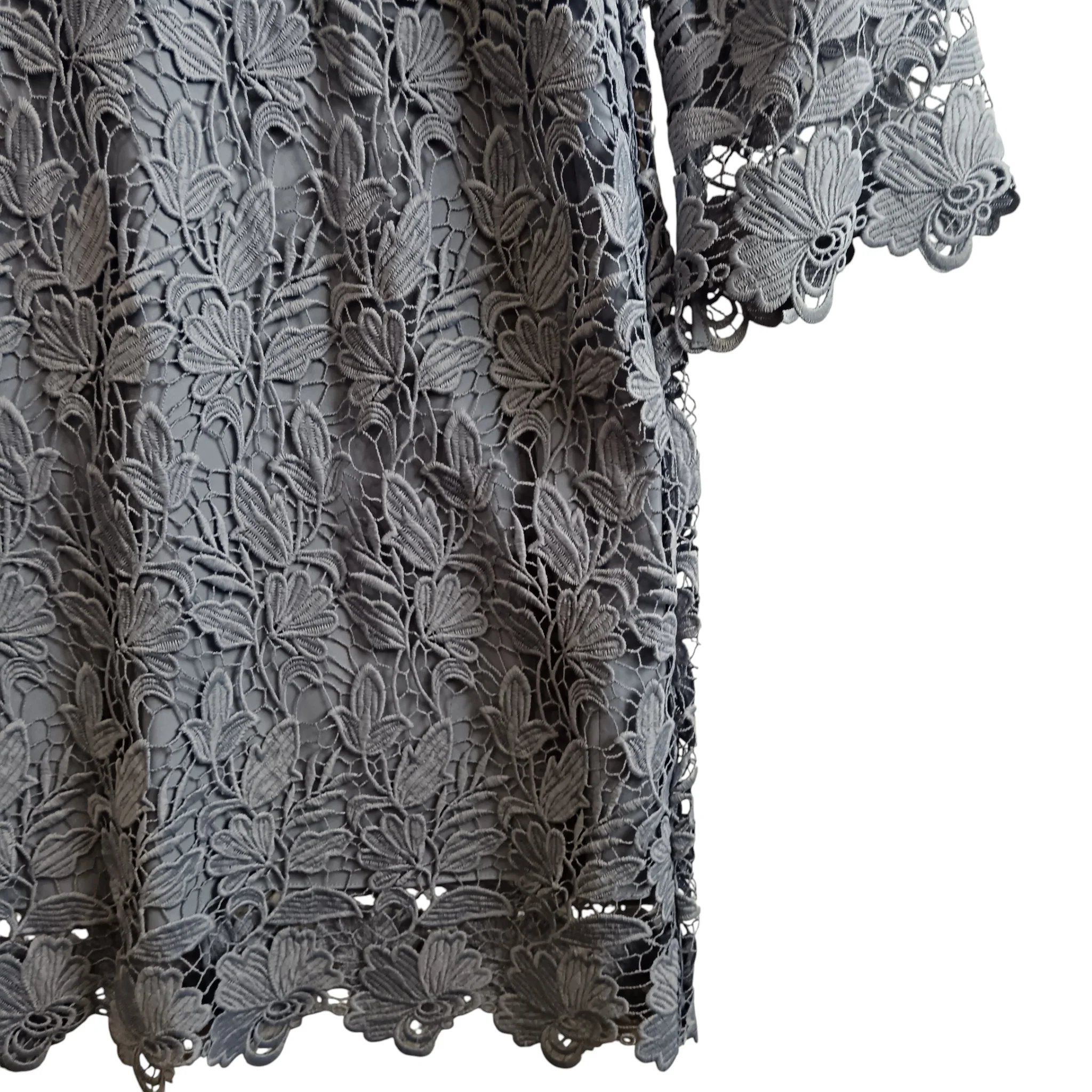 Phase Eight Blue Lace Women's Dress Mother of Bride UK 12- Womenswear | Pre-loved - Image 5
