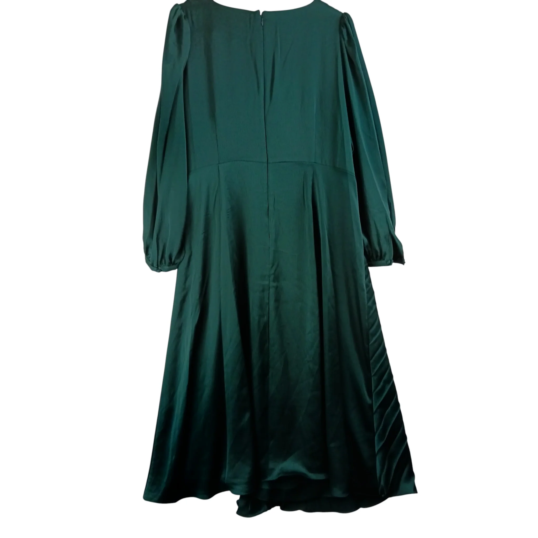 Phase Eight Dark Green Petite Gracie Sunray Pleated Midi Dress UK 20 -Tags On - Womenswear | Pre-loved - Image 2