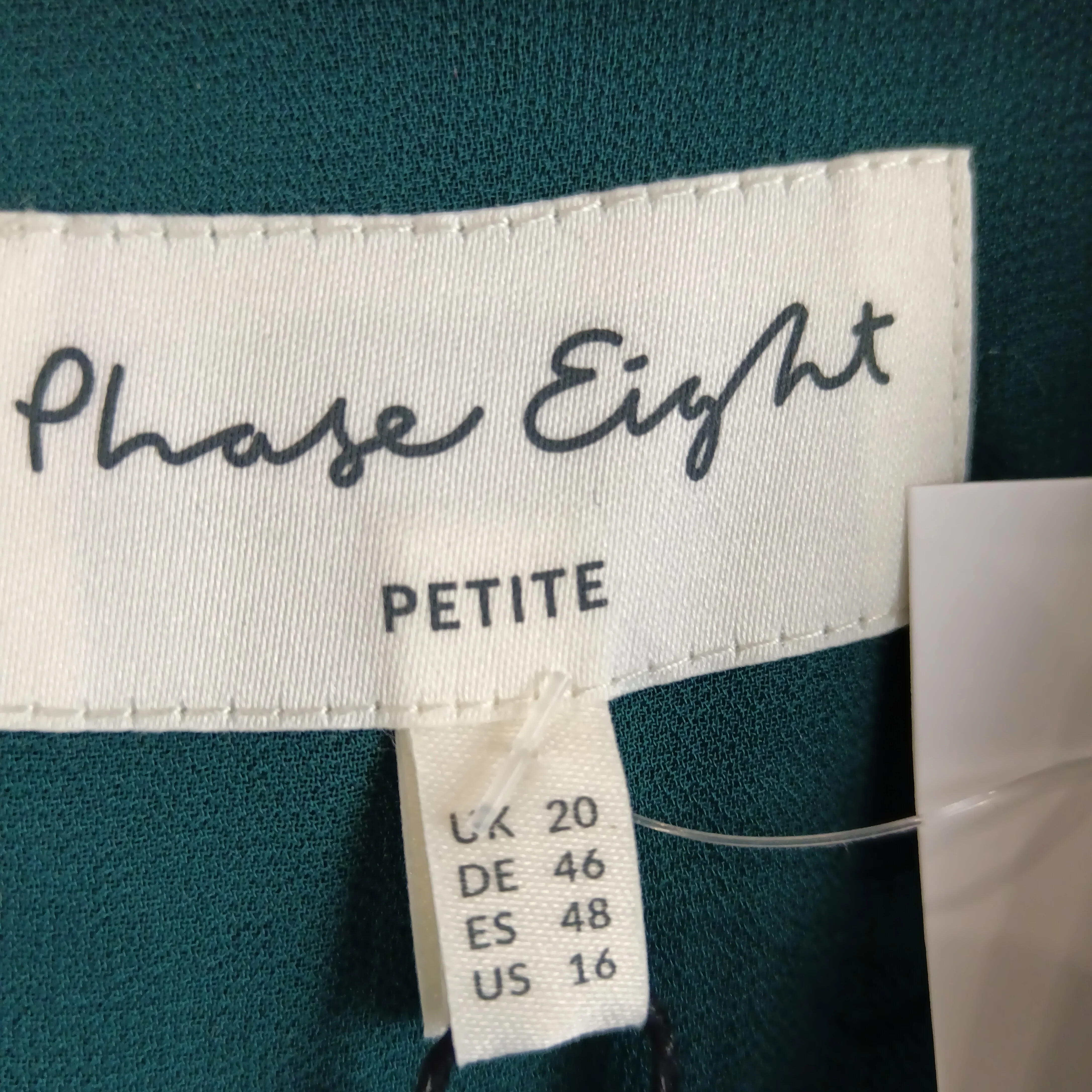 Phase Eight Dark Green Petite Gracie Sunray Pleated Midi Dress UK 20 -Tags On - Womenswear | Pre-loved - Image 3