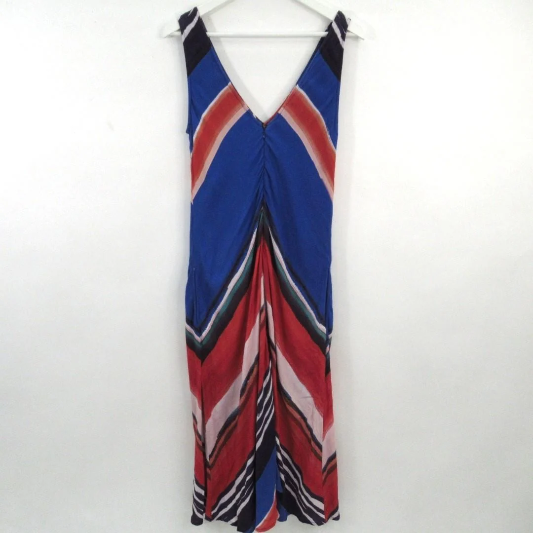 Phase Eight Maxi Dress UK 12 Multicoloured V-Neck Womenswear | Preloved - Image 5