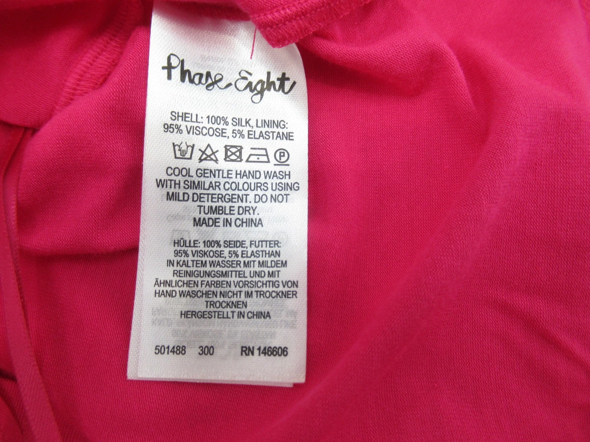 Phase Eight UK 12 Pink Drape Blouse Womenswear | Preloved - Image 6