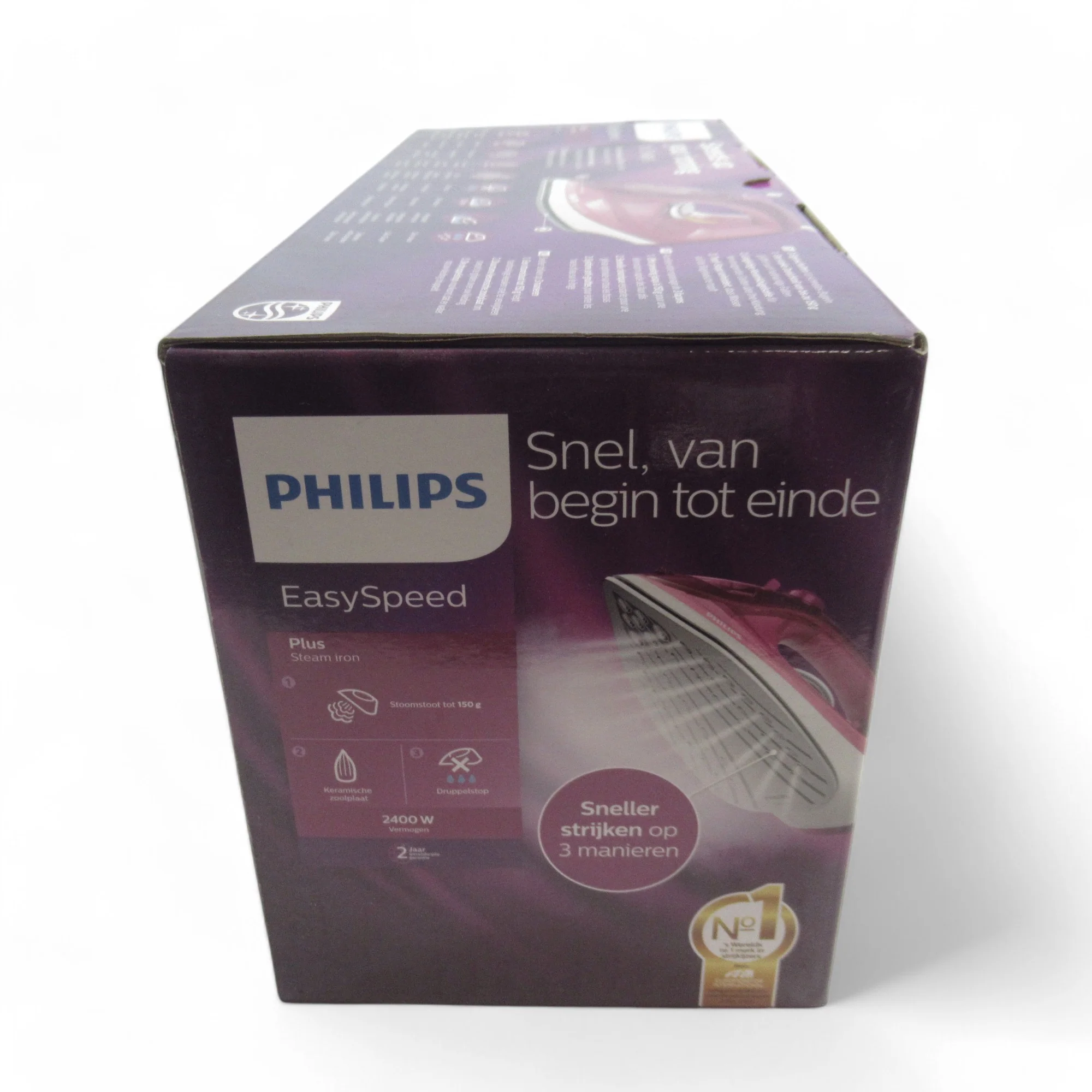 Philips EasySpeed Plus Steam Iron GC2147 Pink Boxed | Preloved - Image 3