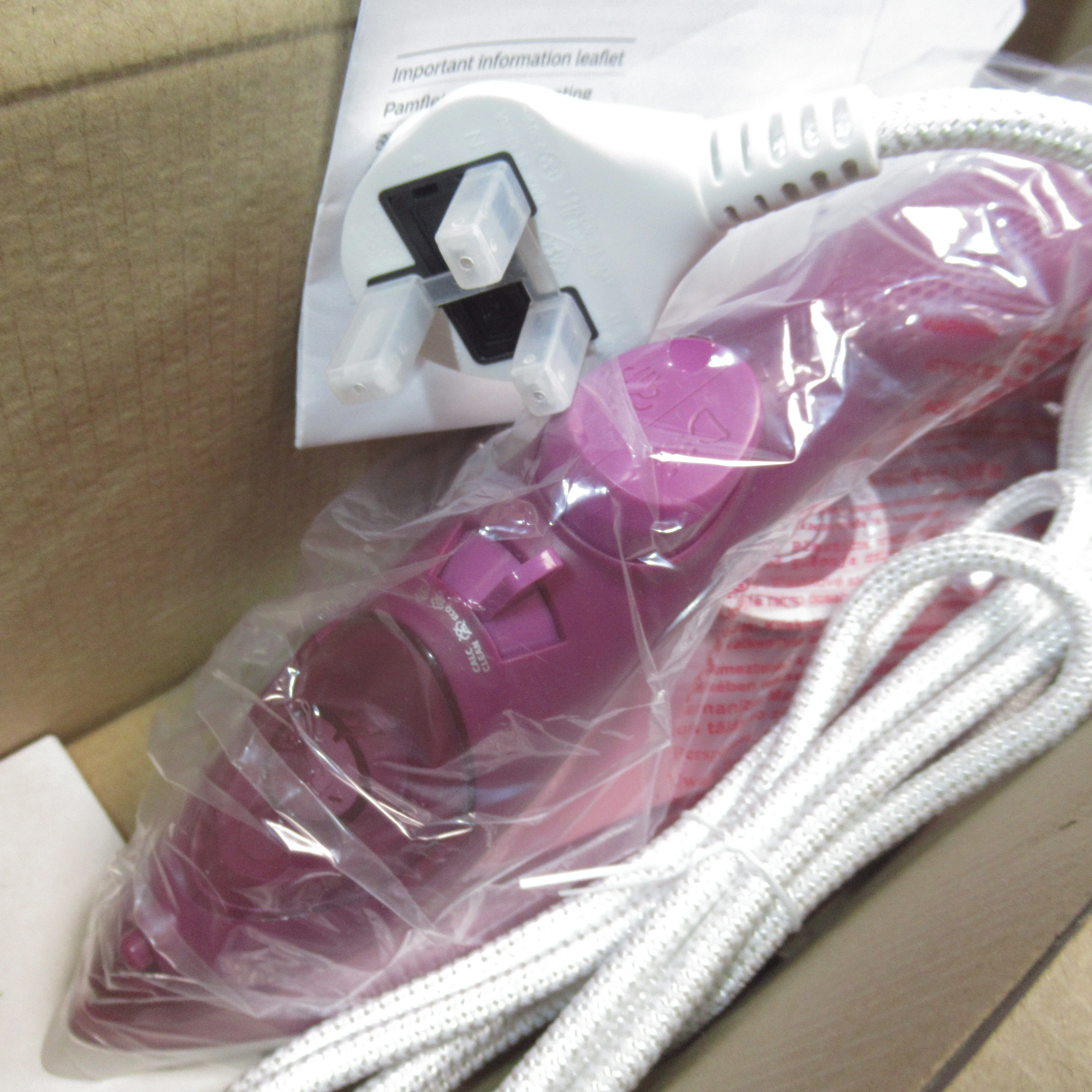 Philips EasySpeed Plus Steam Iron GC2147 Pink Boxed | Preloved - Image 5