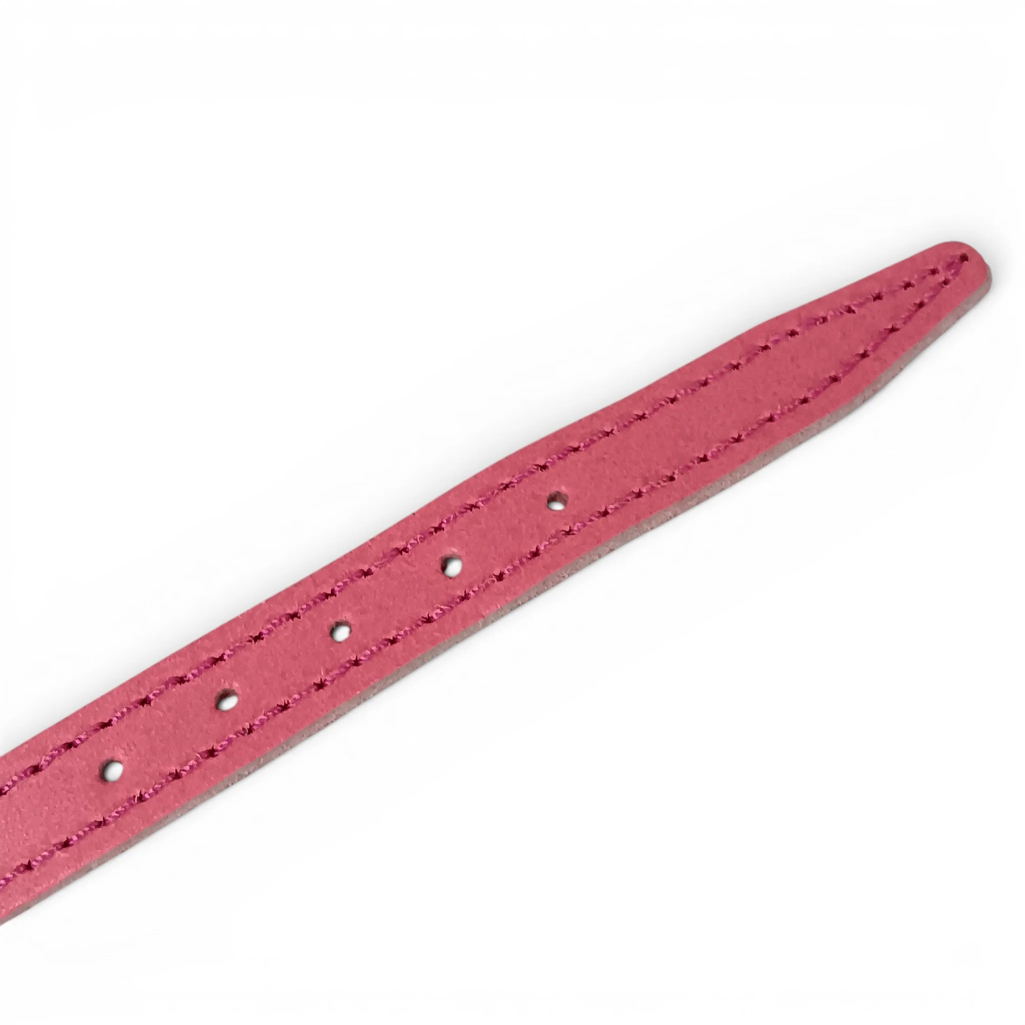 Pink Faux Leather Dog Collar 40cm | Pre-loved - Image 5