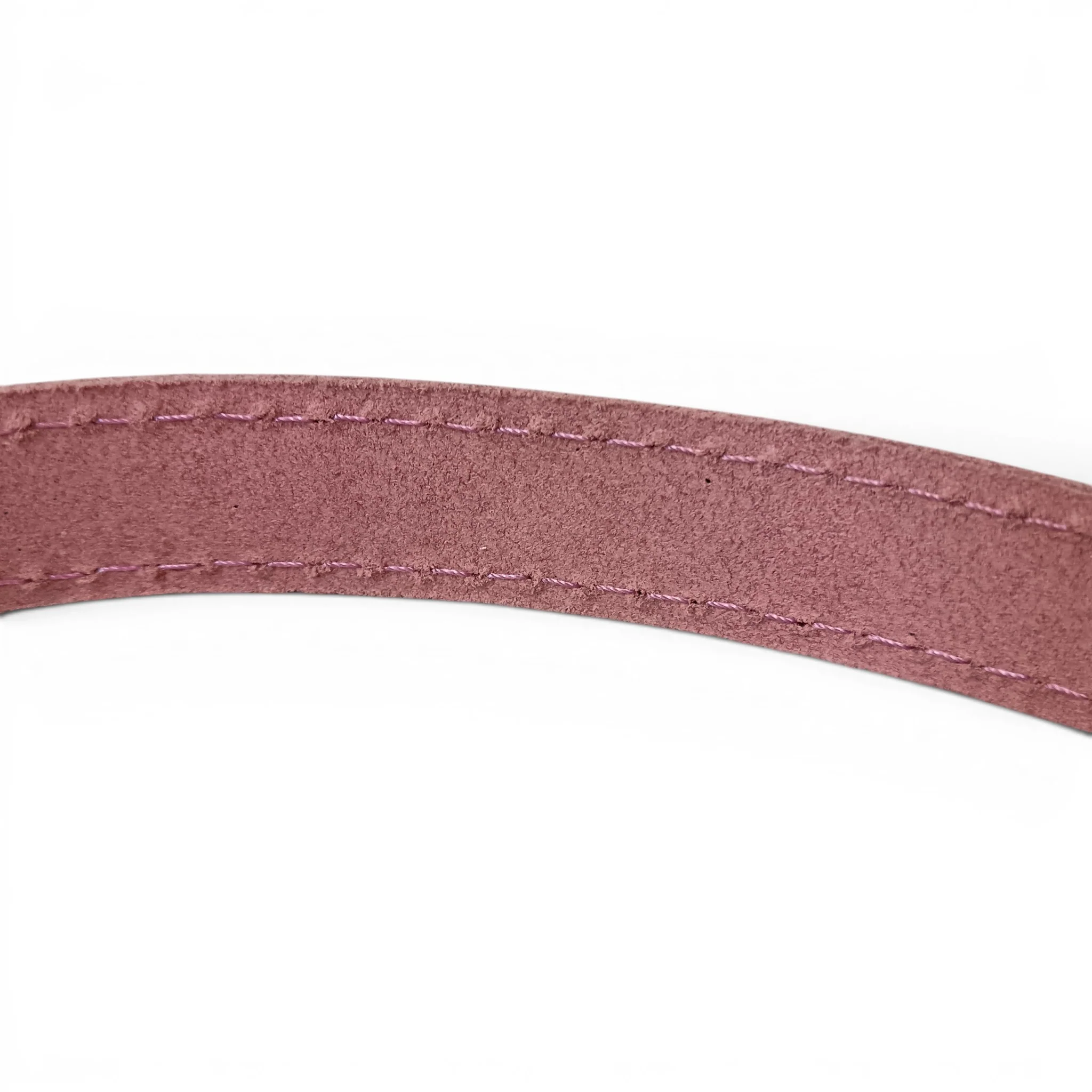 Pink Faux Leather Dog Collar 45cm | Pre-loved - Image 4
