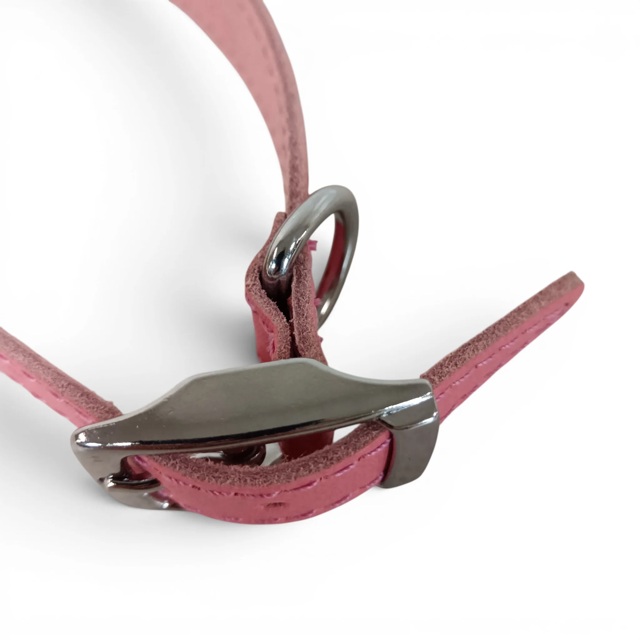 Pink Faux Leather Dog Collar 45cm | Pre-loved - Image 5