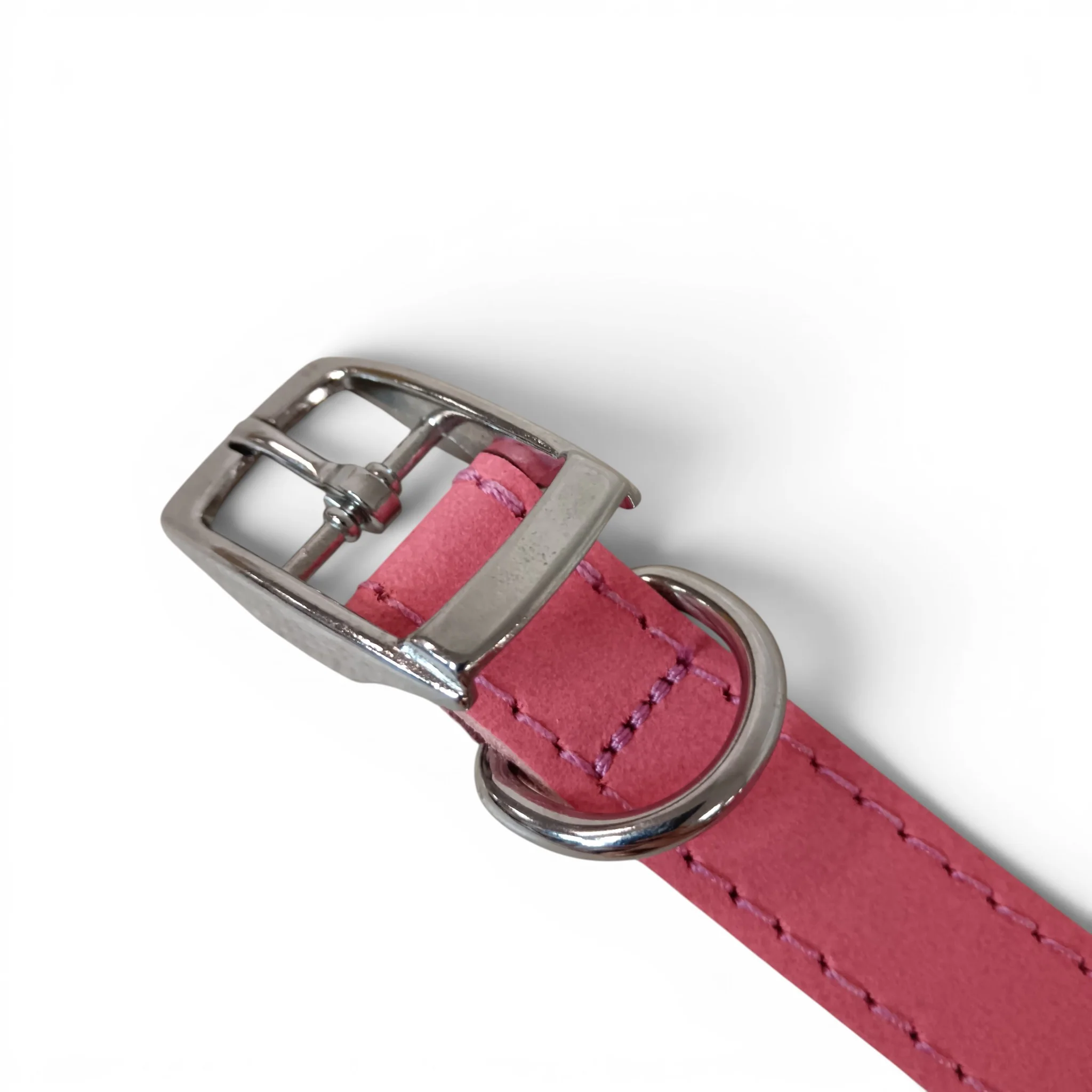 Pink Faux Leather Dog Collar 45cm | Pre-loved - Image 6