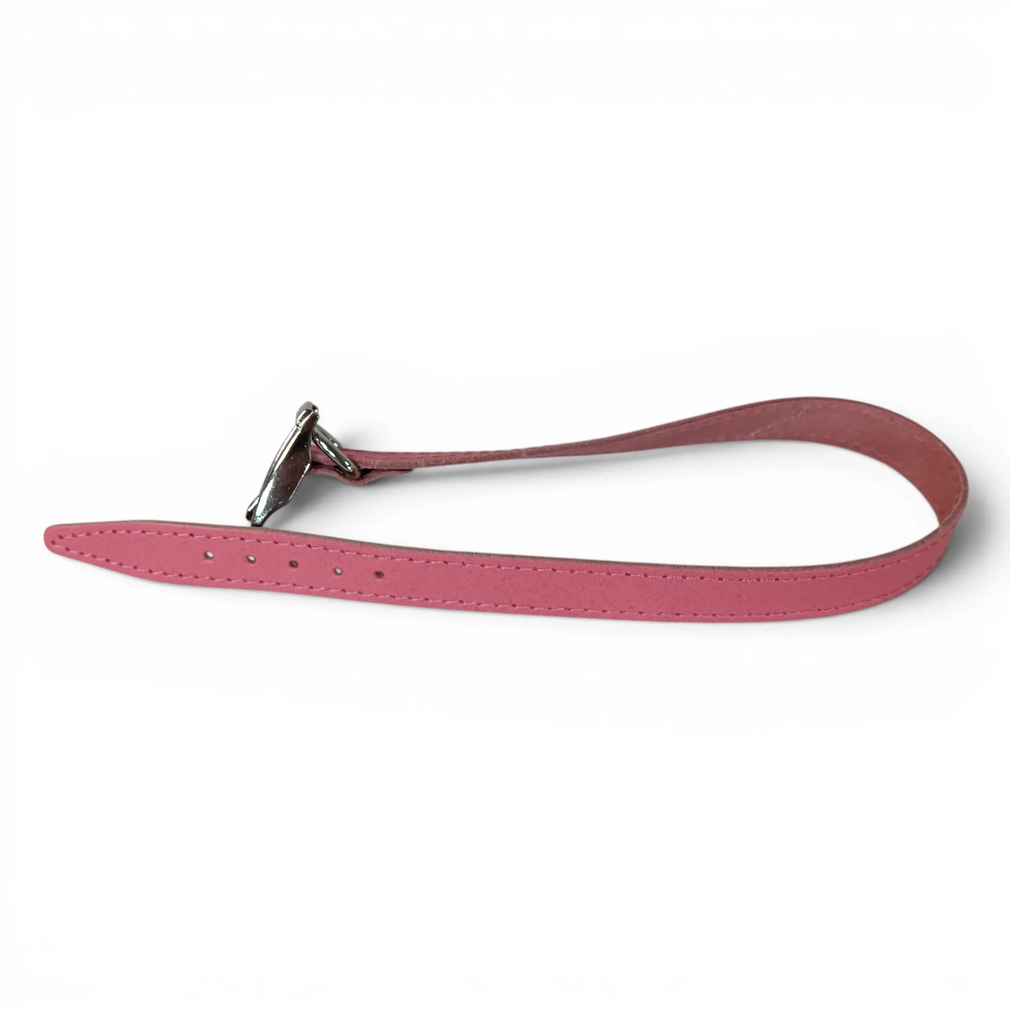 Pink Faux Leather Dog Collar 50cm | Pre-loved
