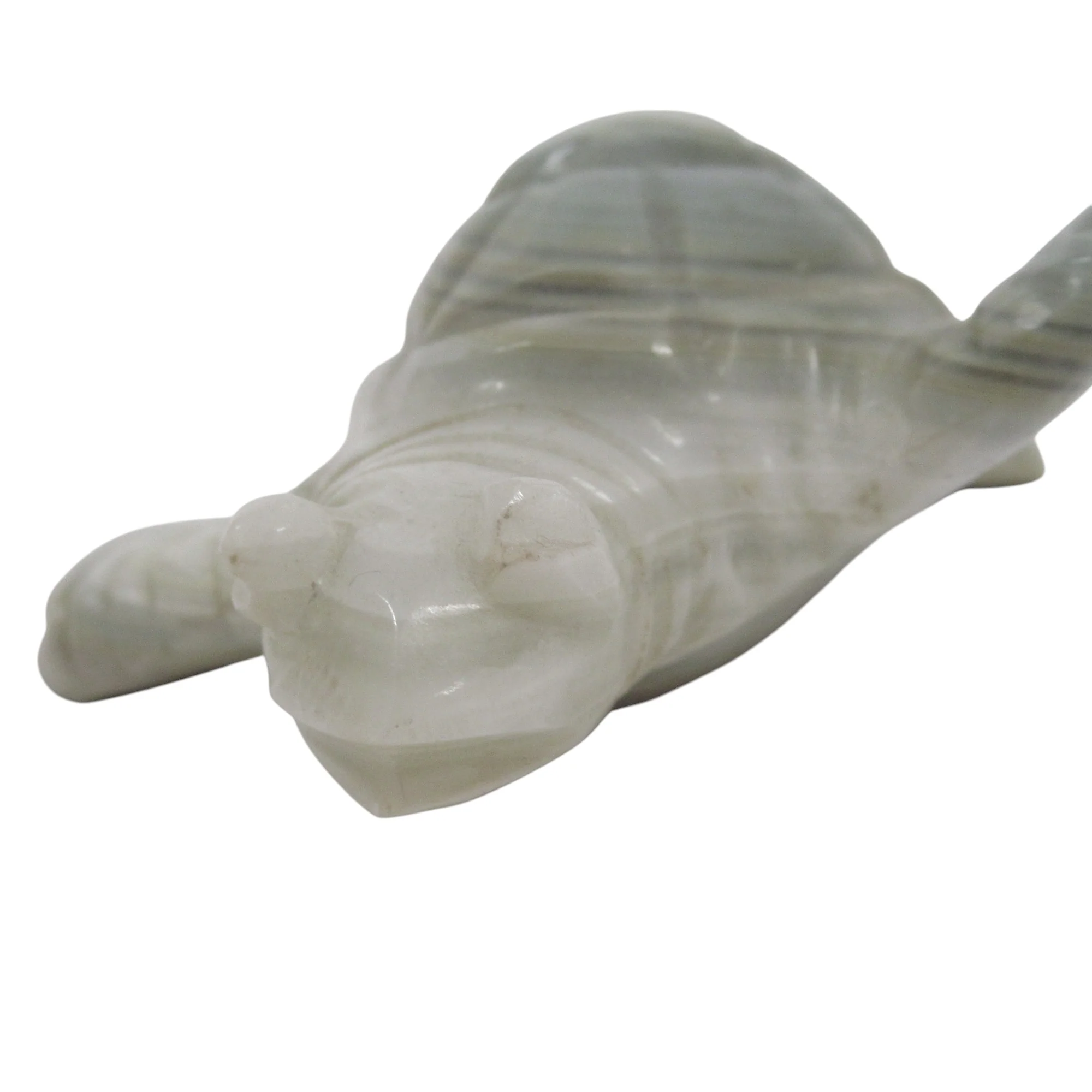 Polished Carved Stone Turtle Figure 10cm Unbranded | Pre-Loved - Image 5