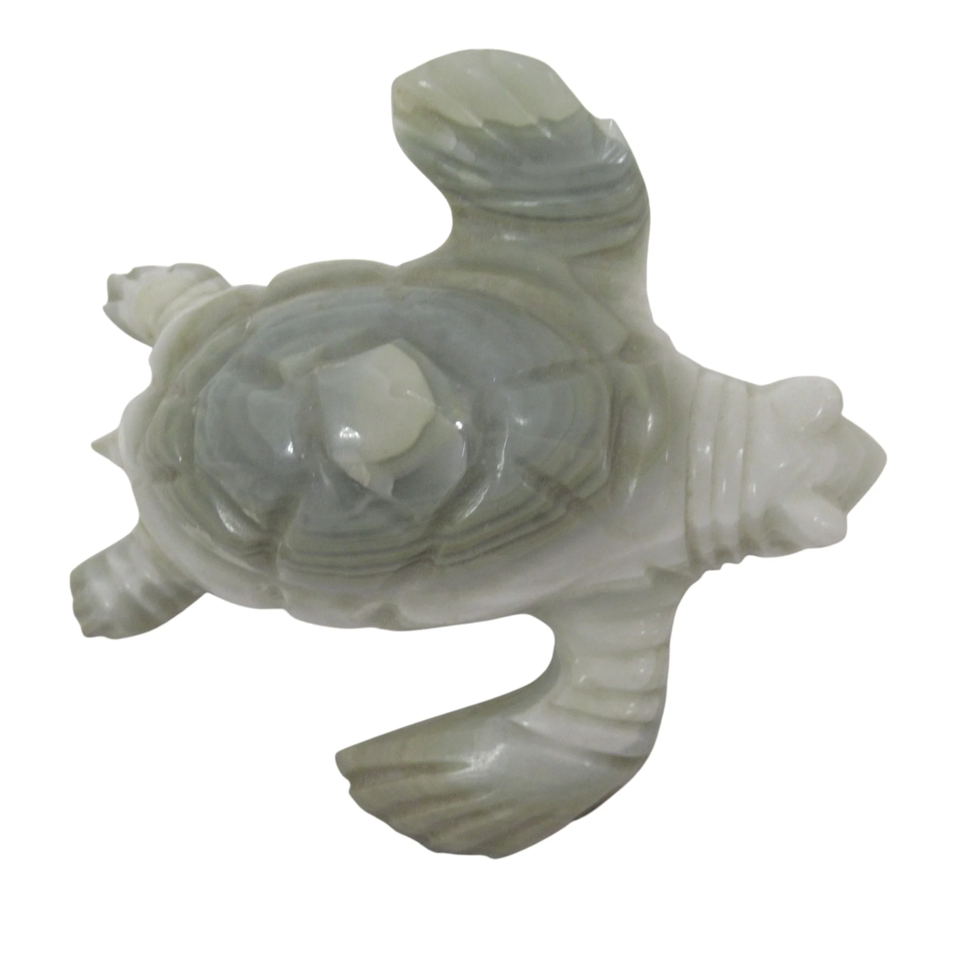 Polished Carved Stone Turtle Figure 10cm Unbranded | Pre-Loved - Image 6
