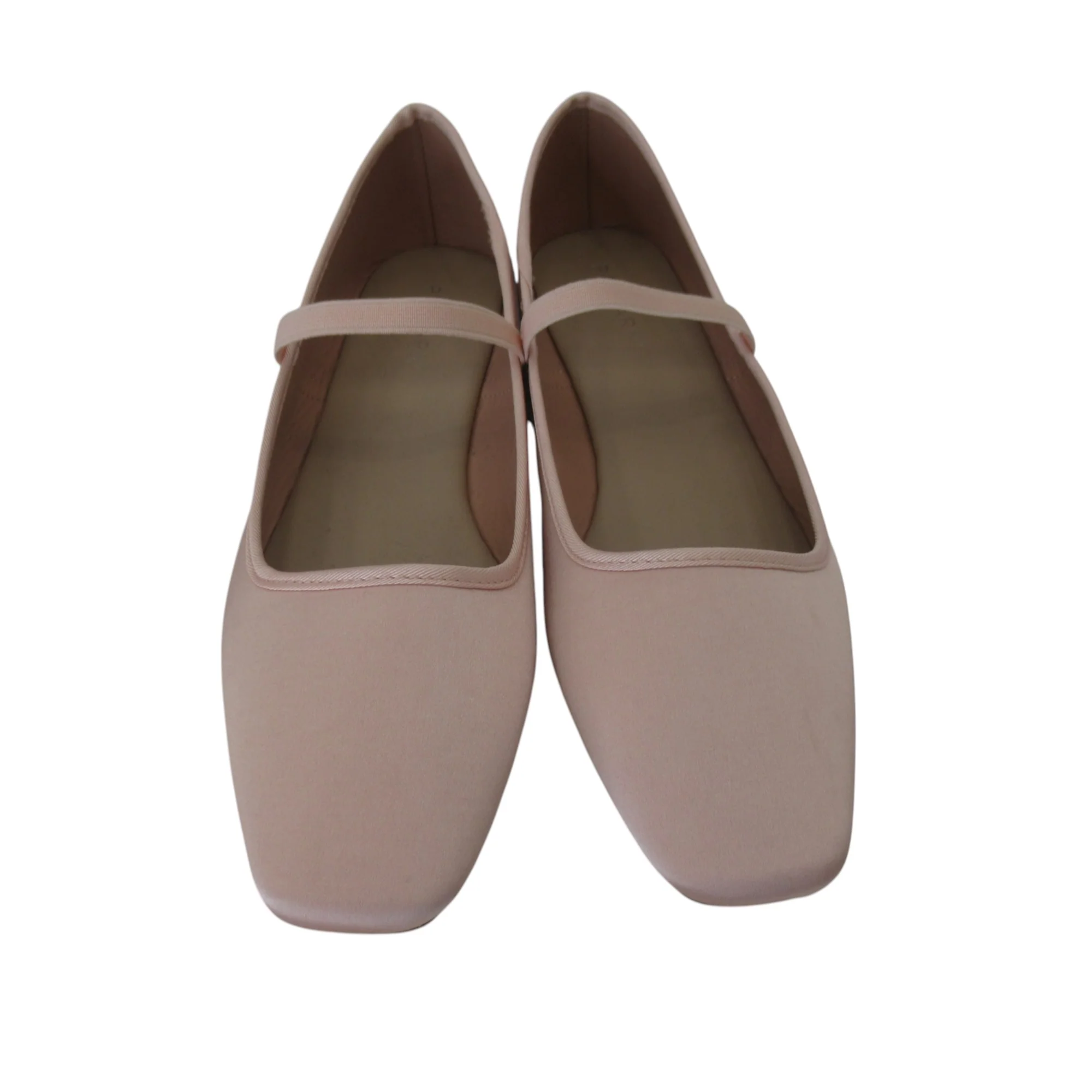 Primark Slip On Flat Shoes UK 8 Pink Satin Womenswear | Pre-loved