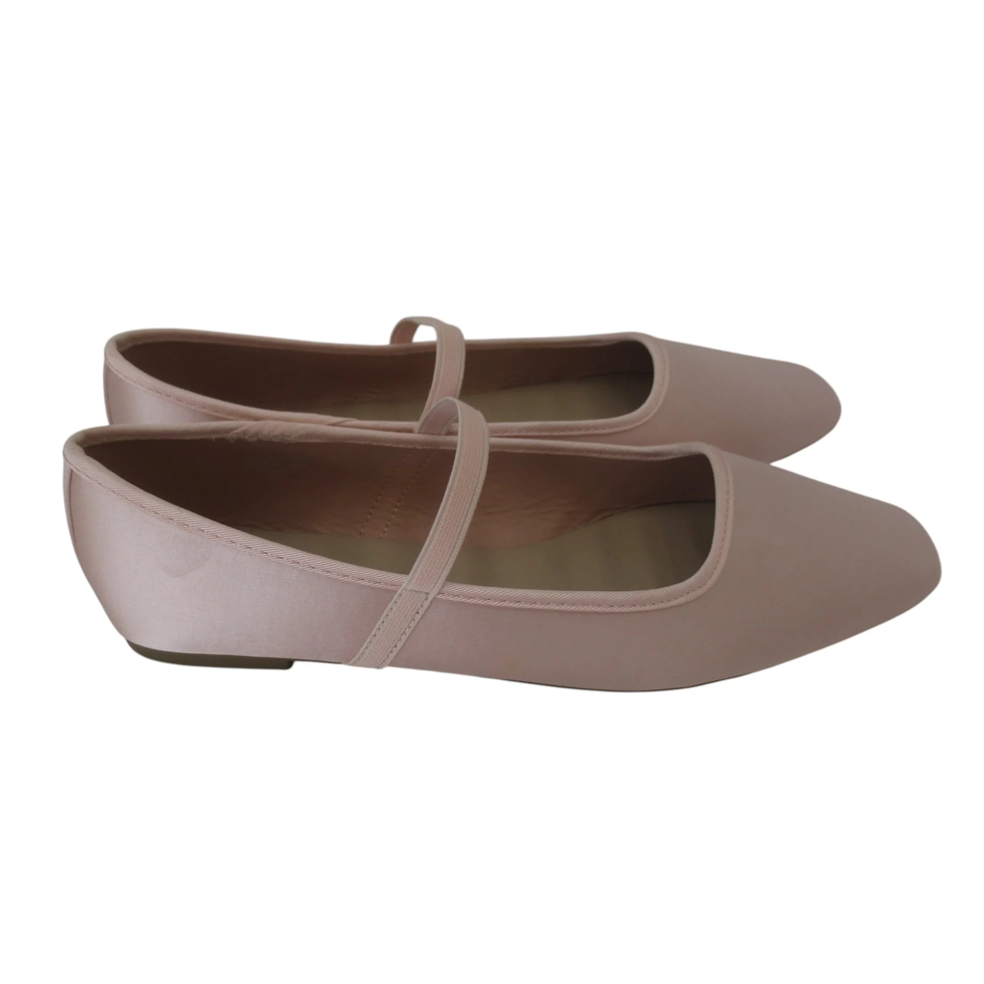 Primark Slip On Flat Shoes UK 8 Pink Satin Womenswear | Pre-loved - Image 2