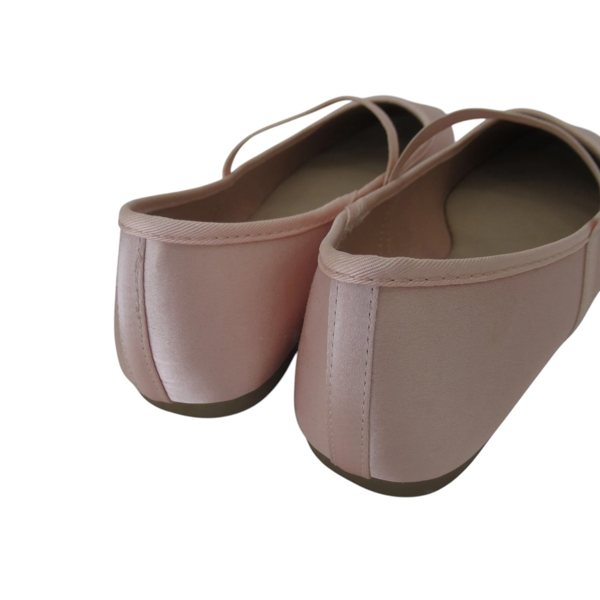 Primark Slip On Flat Shoes UK 8 Pink Satin Womenswear | Pre-loved - Image 3