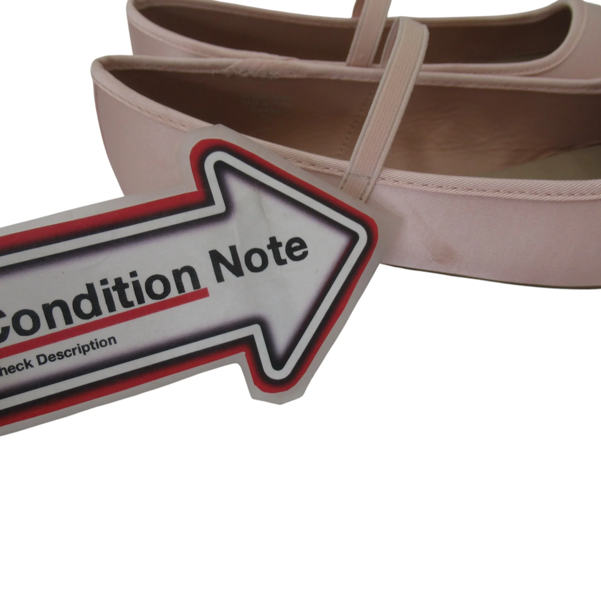 Primark Slip On Flat Shoes UK 8 Pink Satin Womenswear | Pre-loved - Image 6
