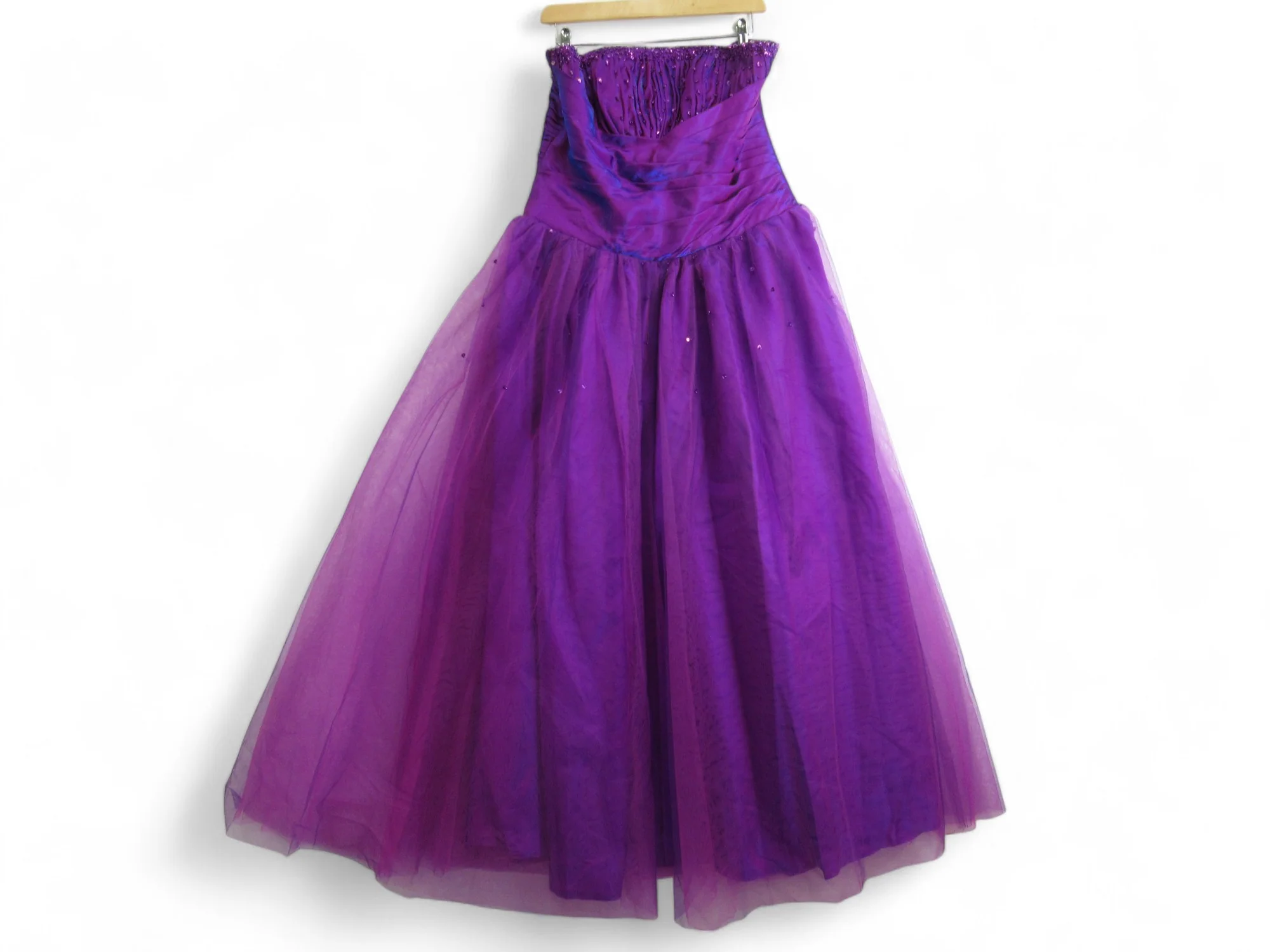 Prom Dress Small Purple Chiffon Bridesmaid Womenswear | Preloved
