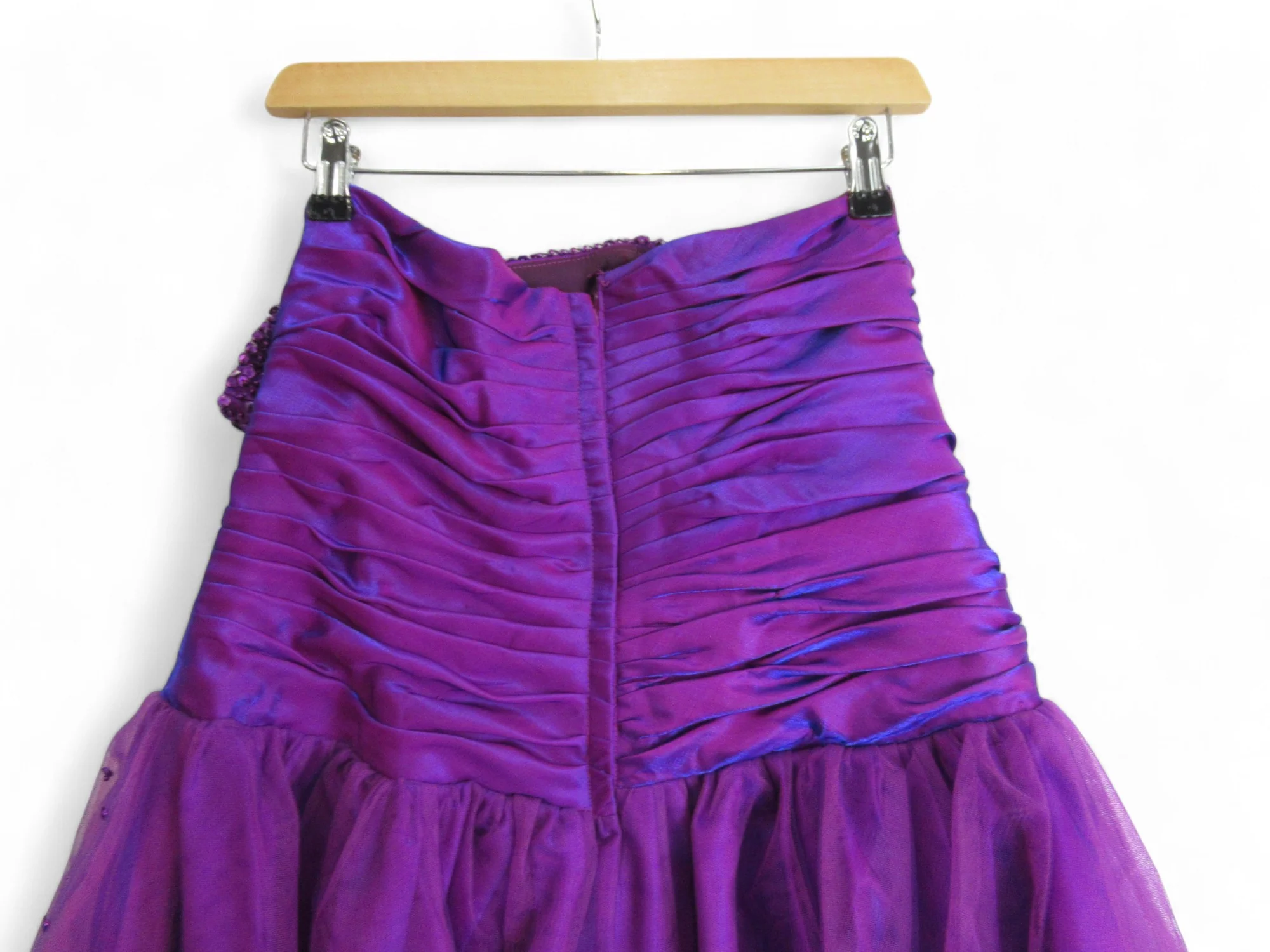 Prom Dress Small Purple Chiffon Bridesmaid Womenswear | Preloved - Image 4