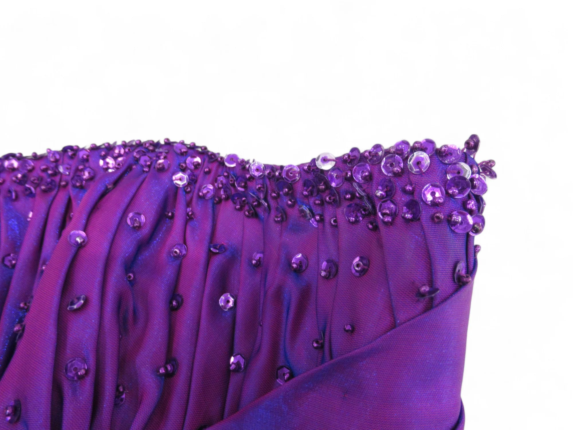 Prom Dress Small Purple Chiffon Bridesmaid Womenswear | Preloved - Image 6