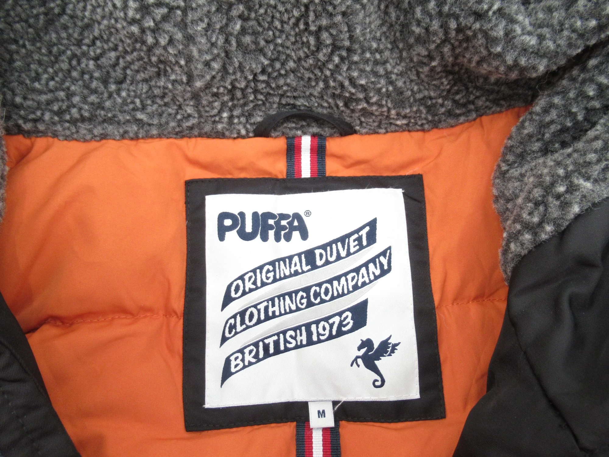 Puffa Medium Black Hooded Padded Nylon Coat Menswear | Preloved - Image 5