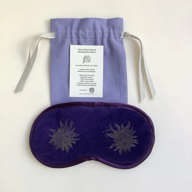 Purple Sun and Moon | Eye mask | Raina Atelier - Image 3