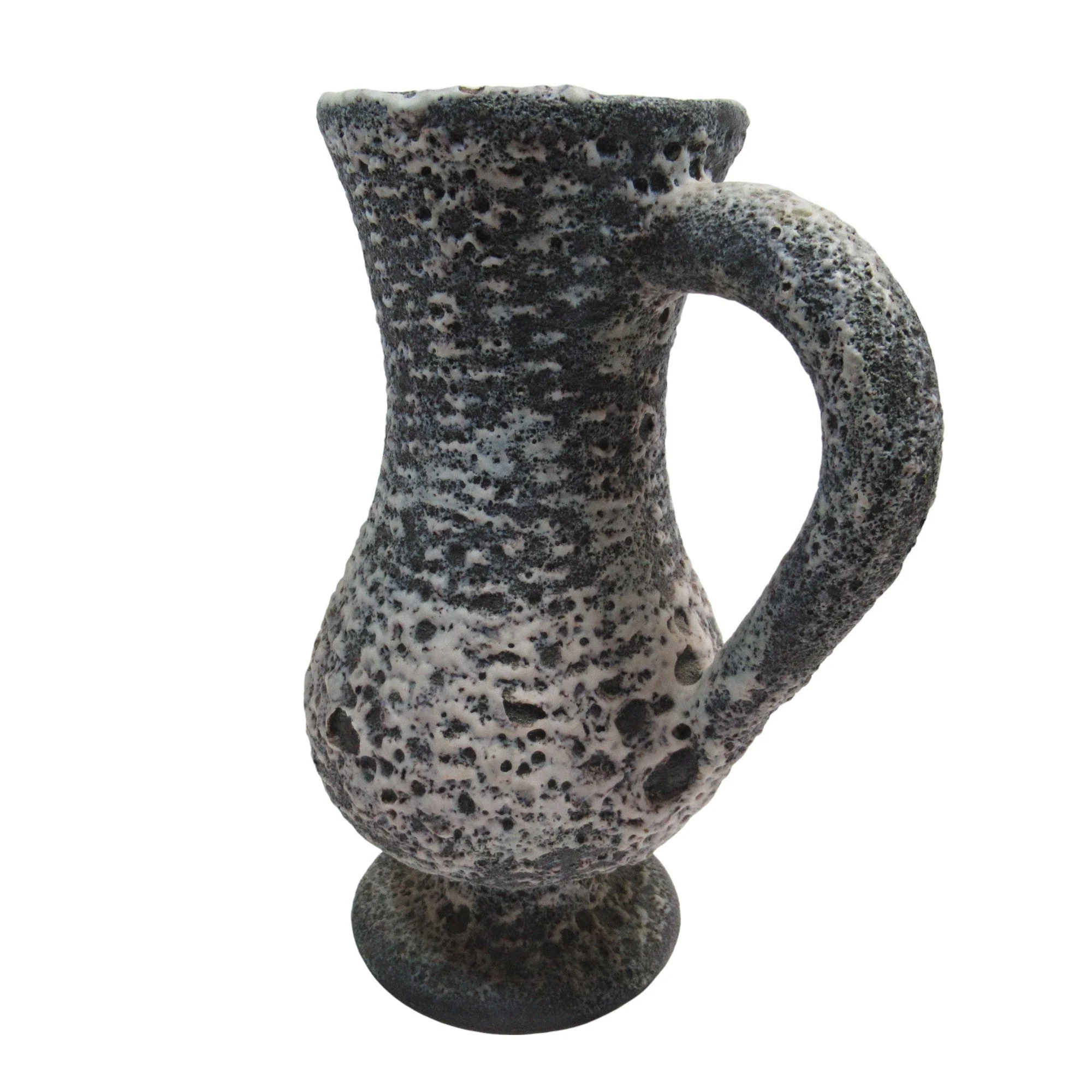 Puy Mary Pitcher Jug Volcanic Design Grey 9.5" Vintage | Preloved - Image 2