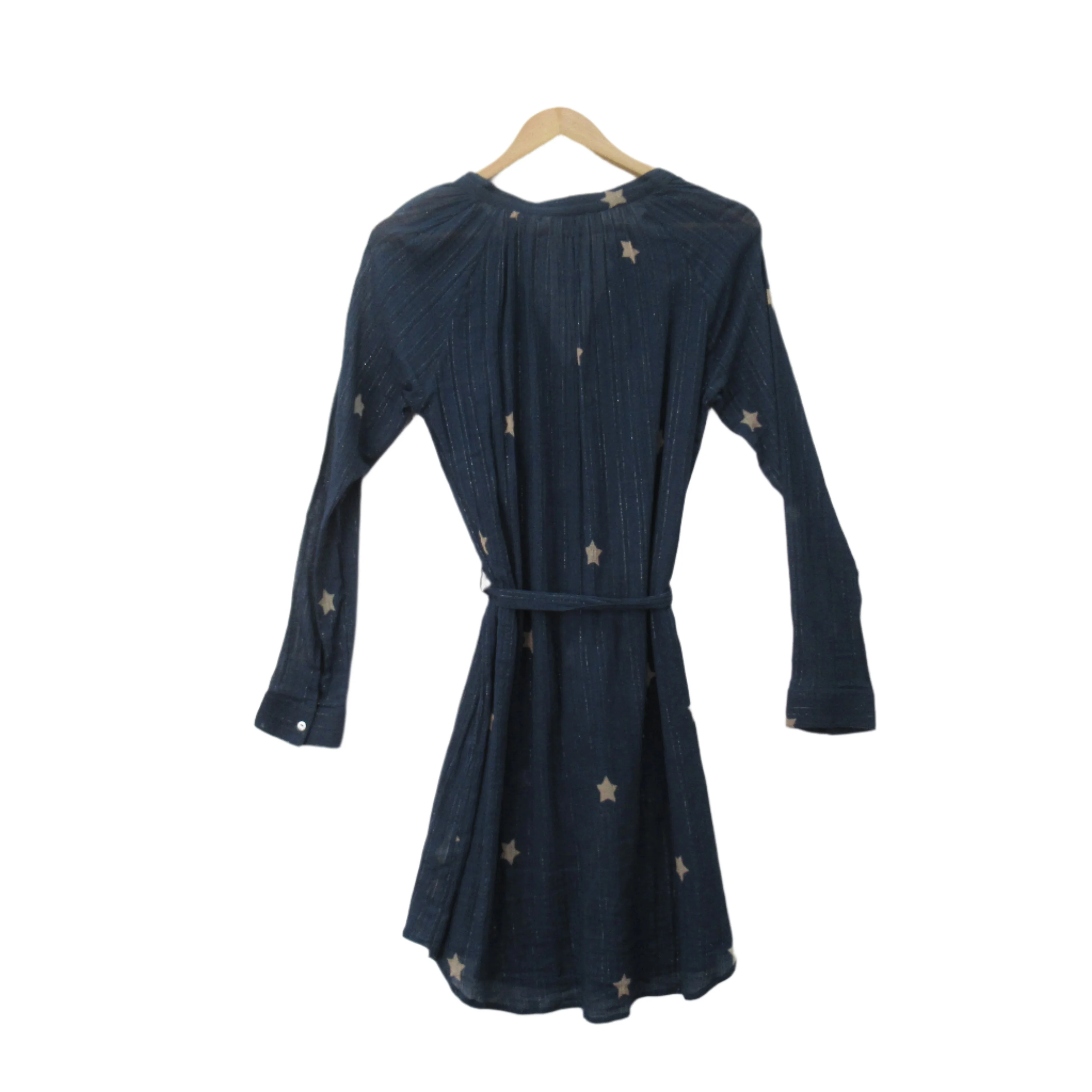 Pyrus Shirt Dress S/M Blue Star Print Womenswear | Pre-loved - Image 4