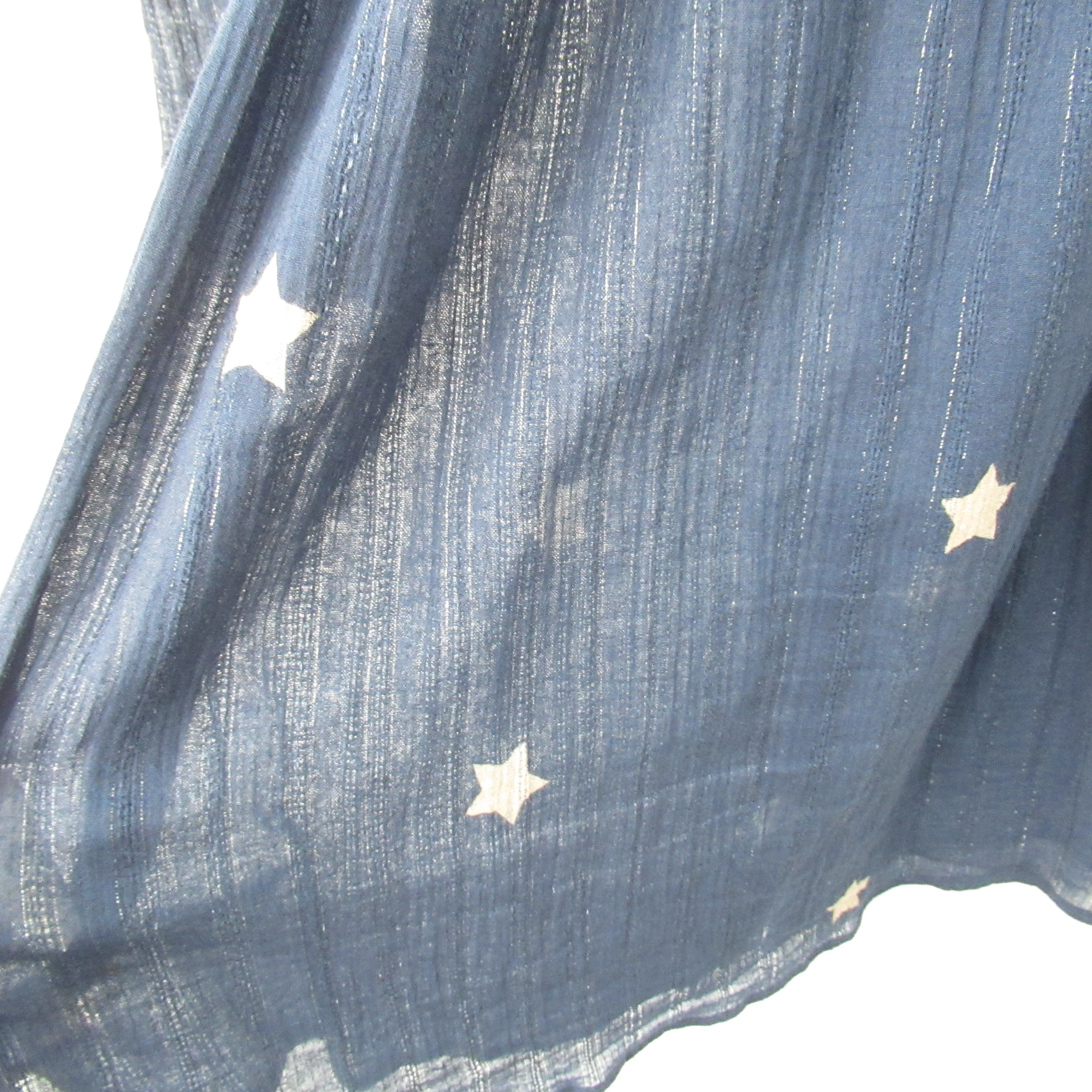 Pyrus Shirt Dress S/M Blue Star Print Womenswear | Pre-loved - Image 5