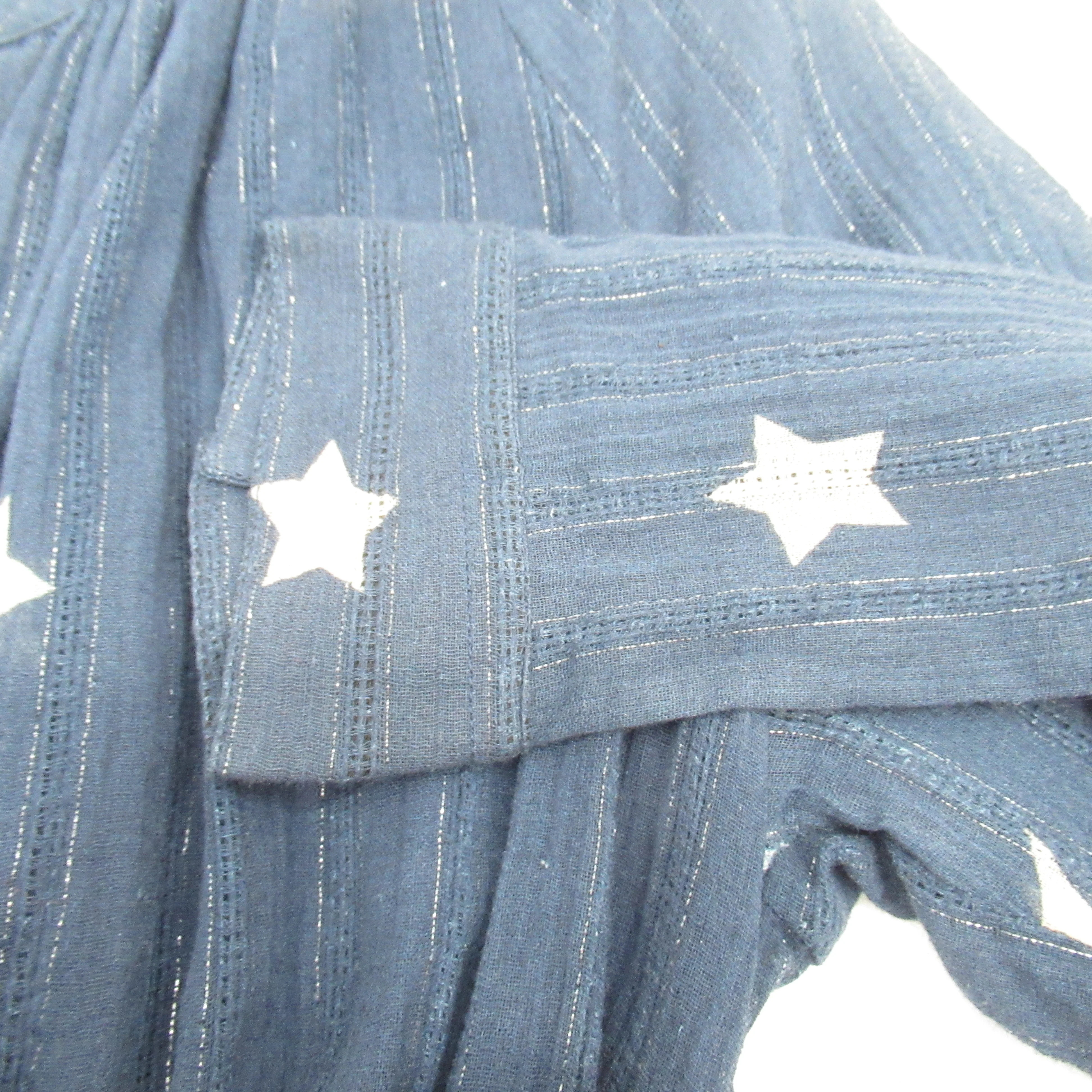 Pyrus Shirt Dress S/M Blue Star Print Womenswear | Pre-loved - Image 6