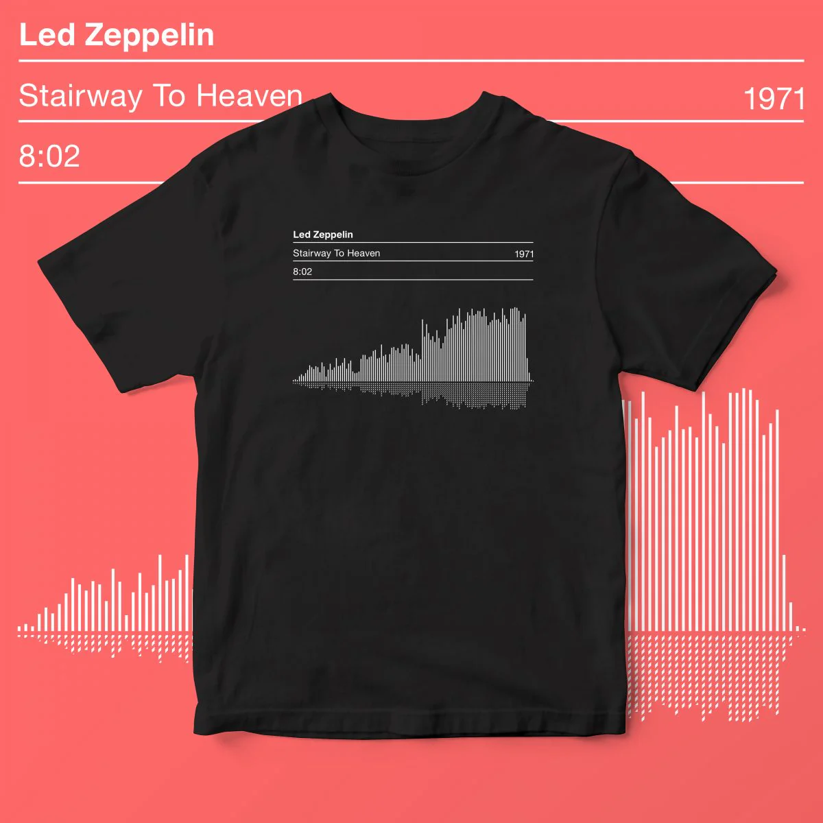Sound wave t-shirts - various songs - Image 3