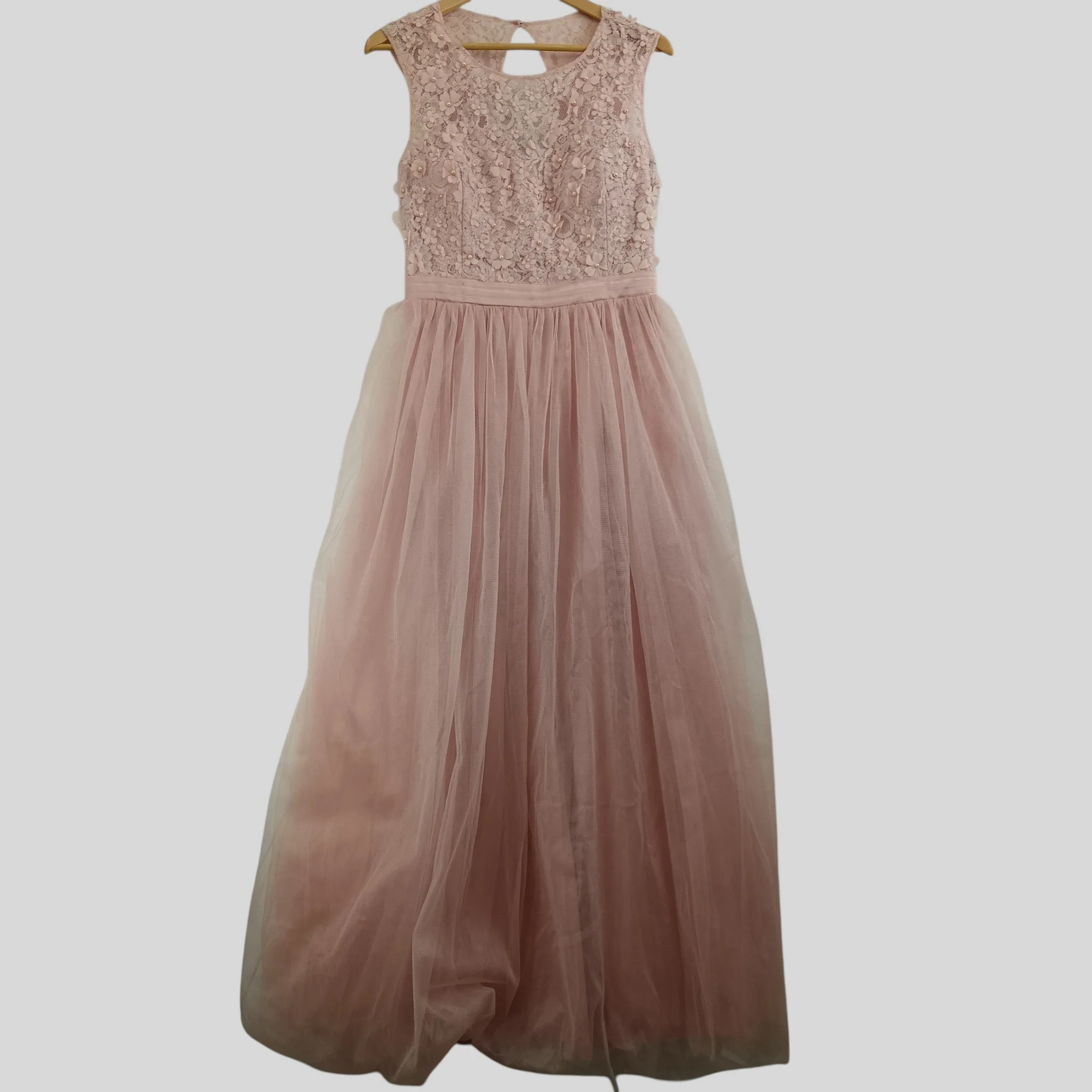 Quiz Dust Pink Bridesmaid Full Length  Dress UK 16  - Tags on - Womenswear | Pre-loved