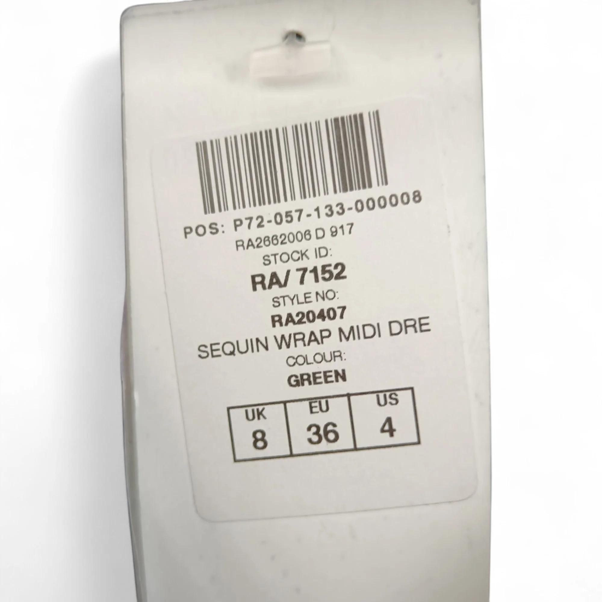 Quiz Green Below  Knee Length  Dress UK 8- Tags On- Womenswear | Pre-loved - Image 5