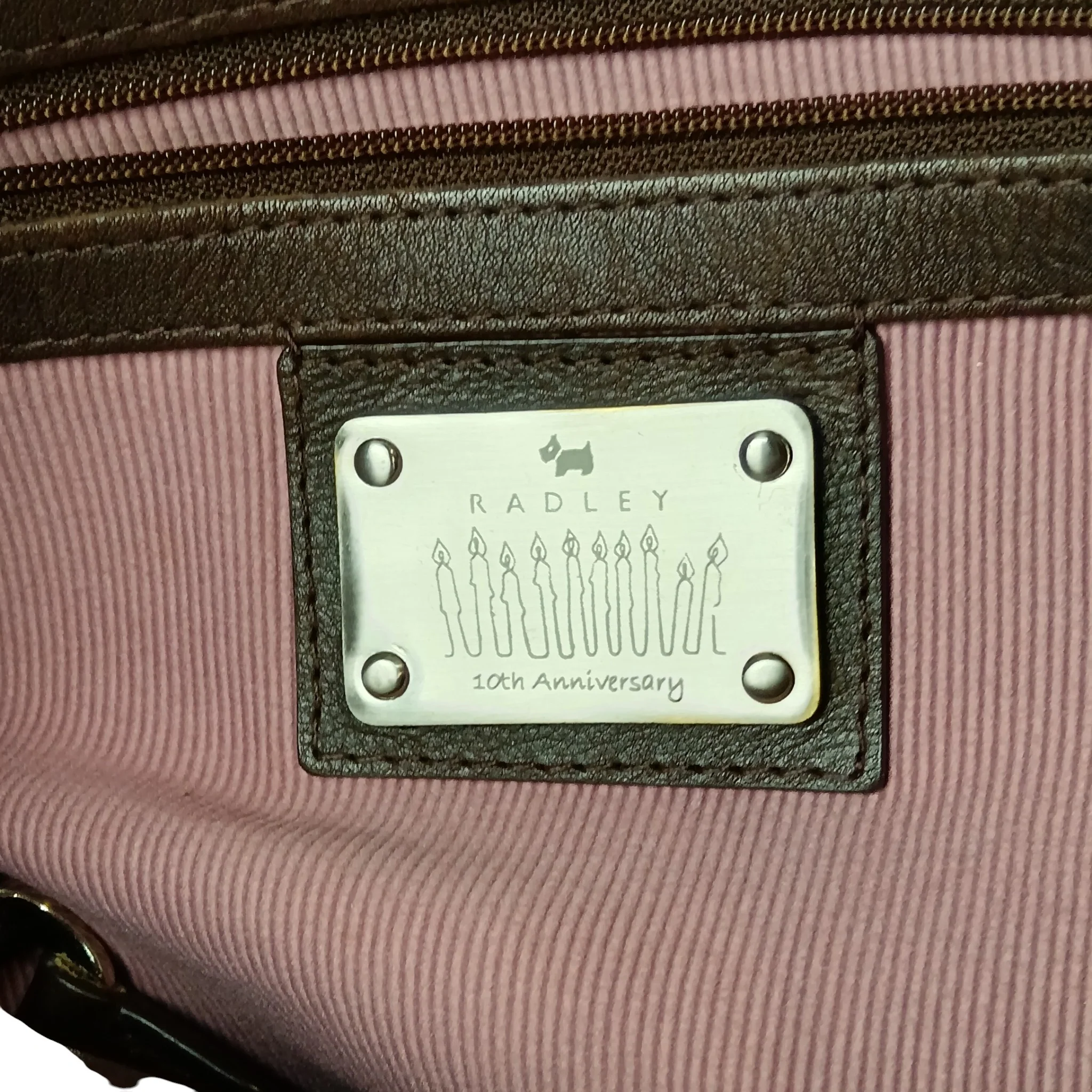 Radley London 10th Anniversary Chocolate Brown Handbag -  Womenswear | Pre-loved - Image 5