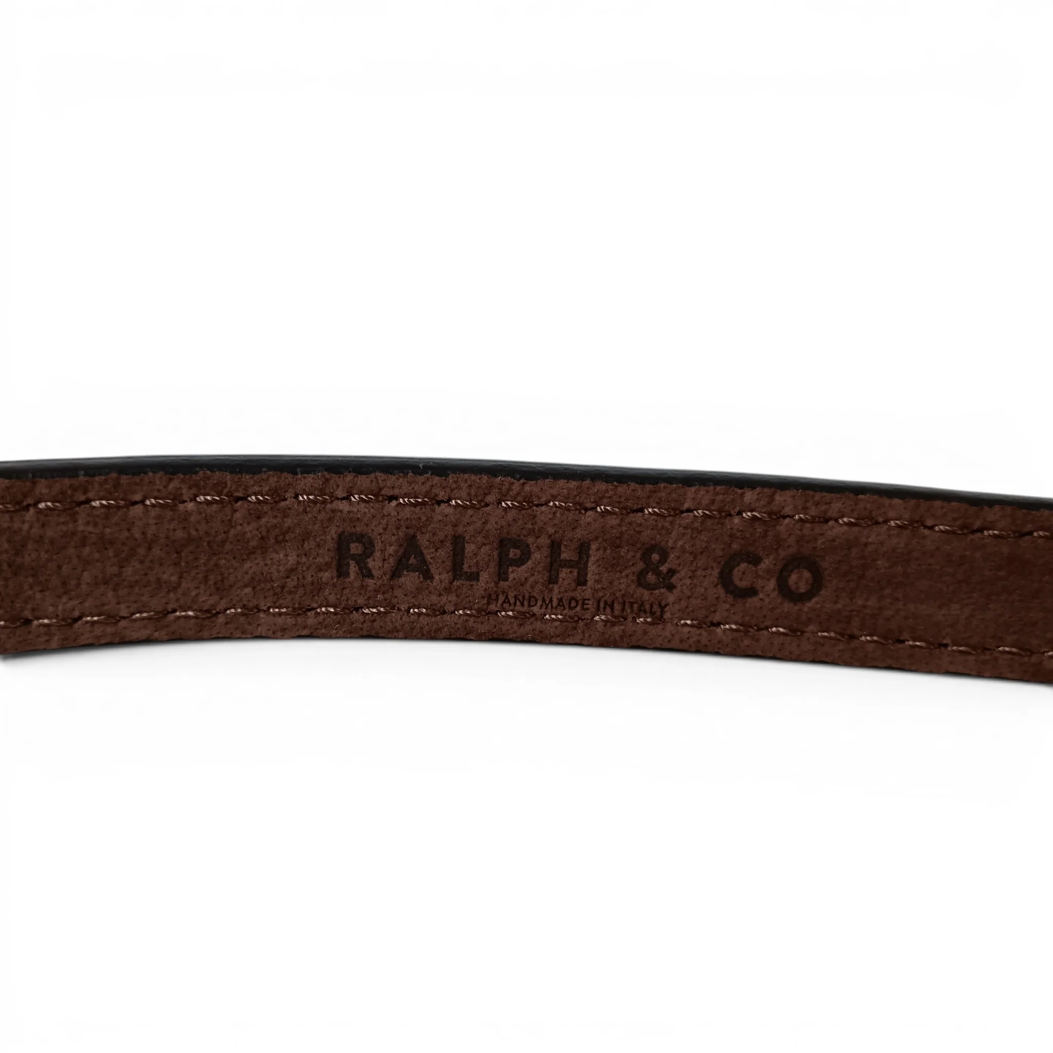 Ralph & Co Dog Lead Brown Leather 106cm with Tags | Pre-loved - Image 3