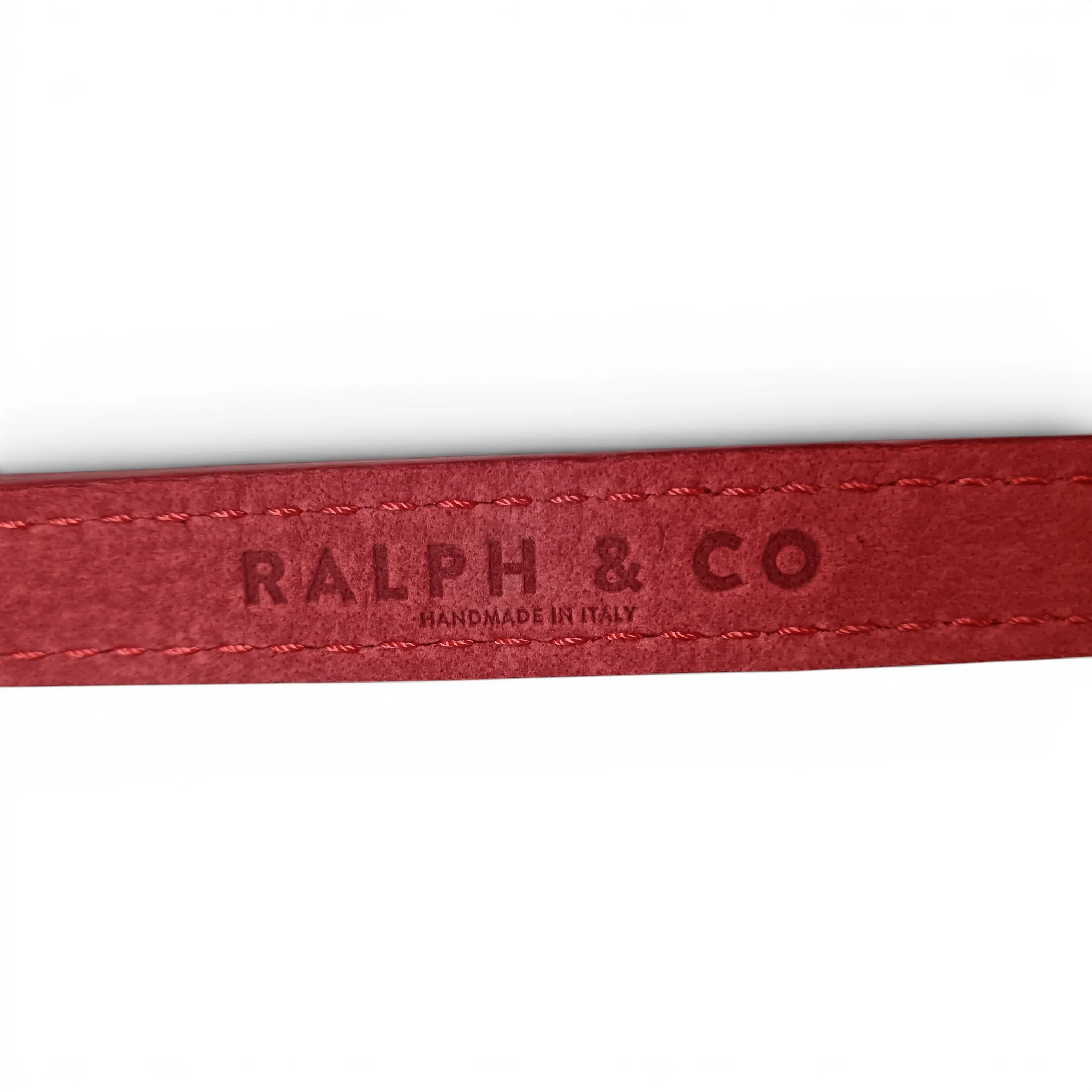 Ralph & Co Dog Lead Red Leather 106cm with Tags | Pre-loved - Image 3