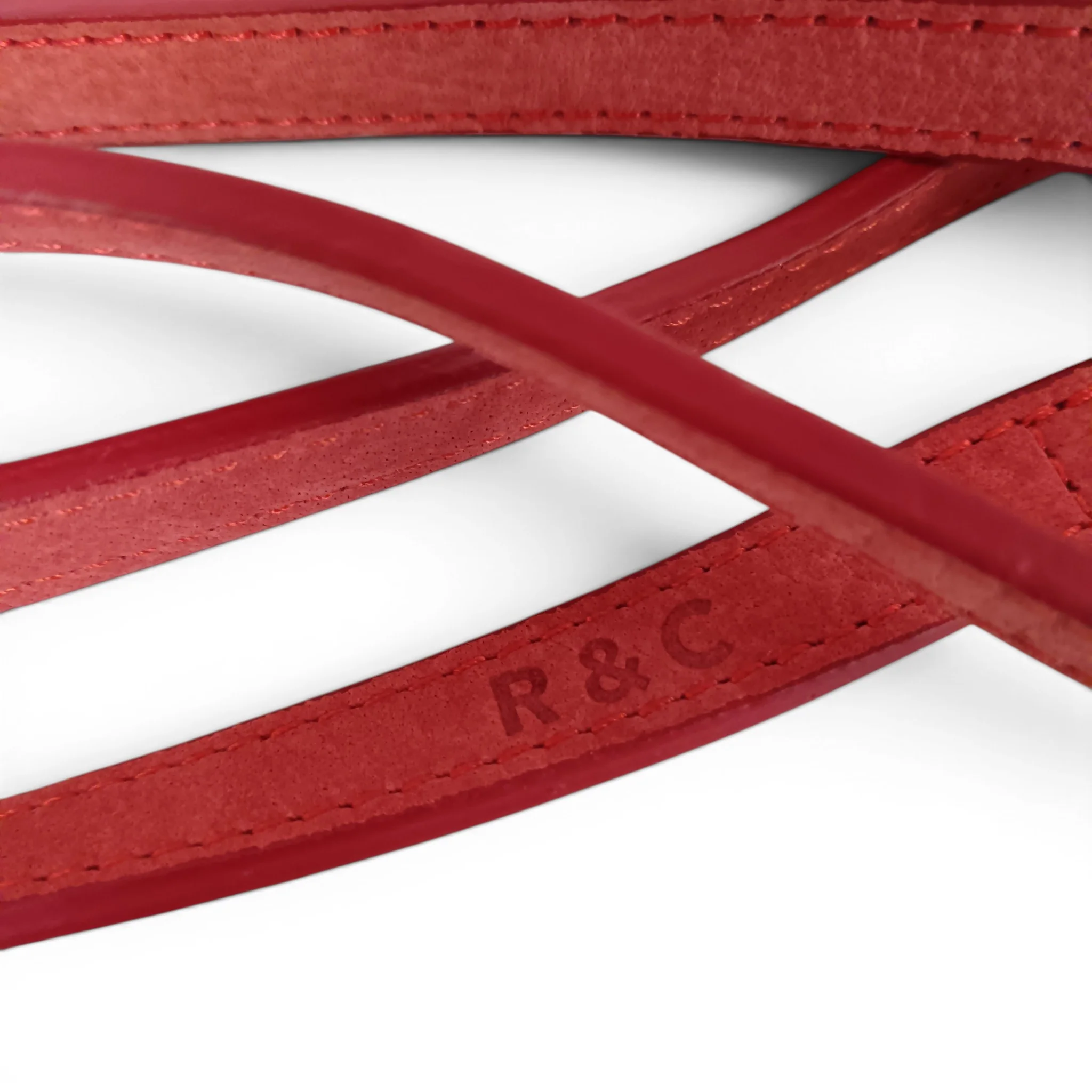 Ralph & Co Dog Lead Red Leather 106cm with Tags | Pre-loved - Image 4