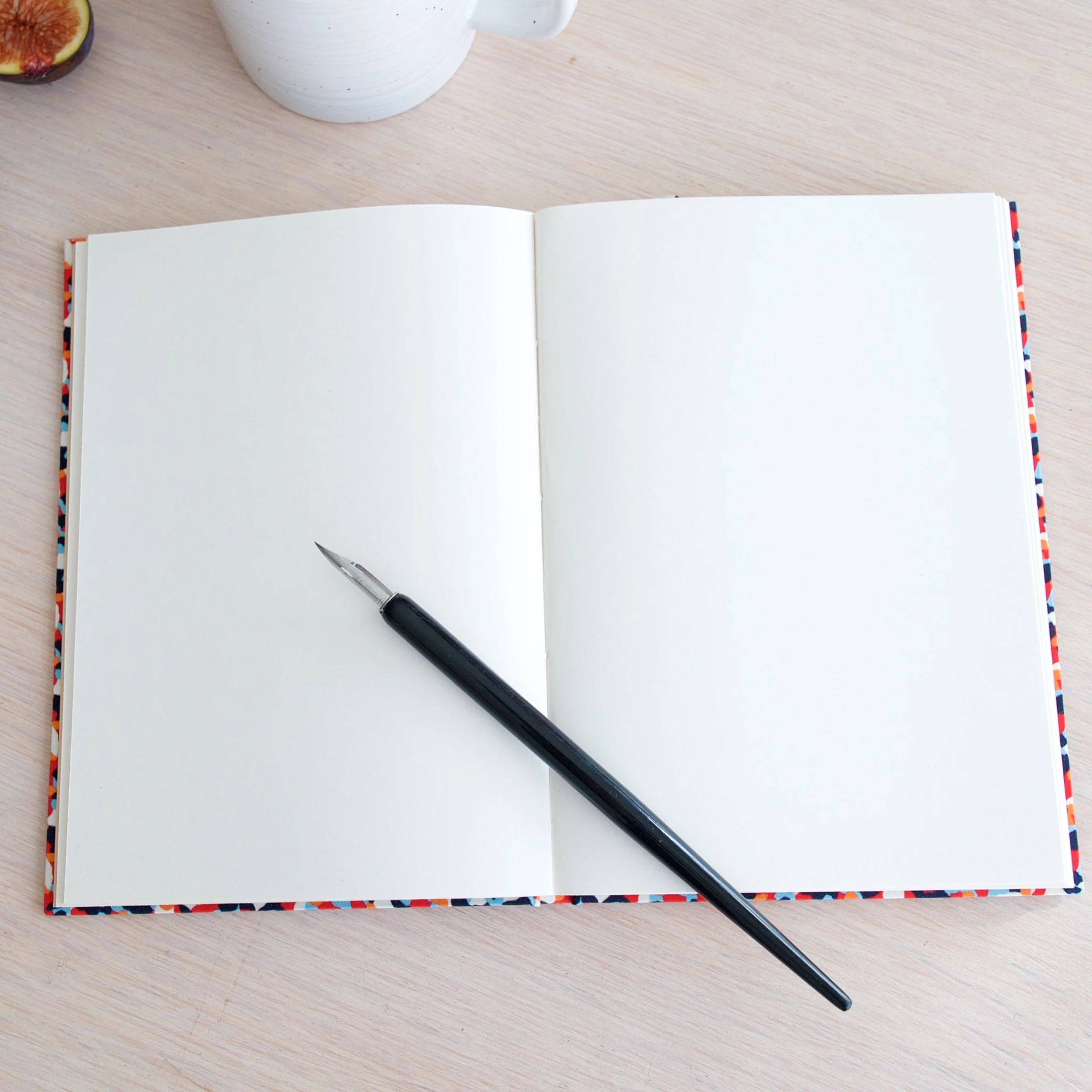 Premium Recycled Donated Fabric Floral A5 Notebook - Image 4