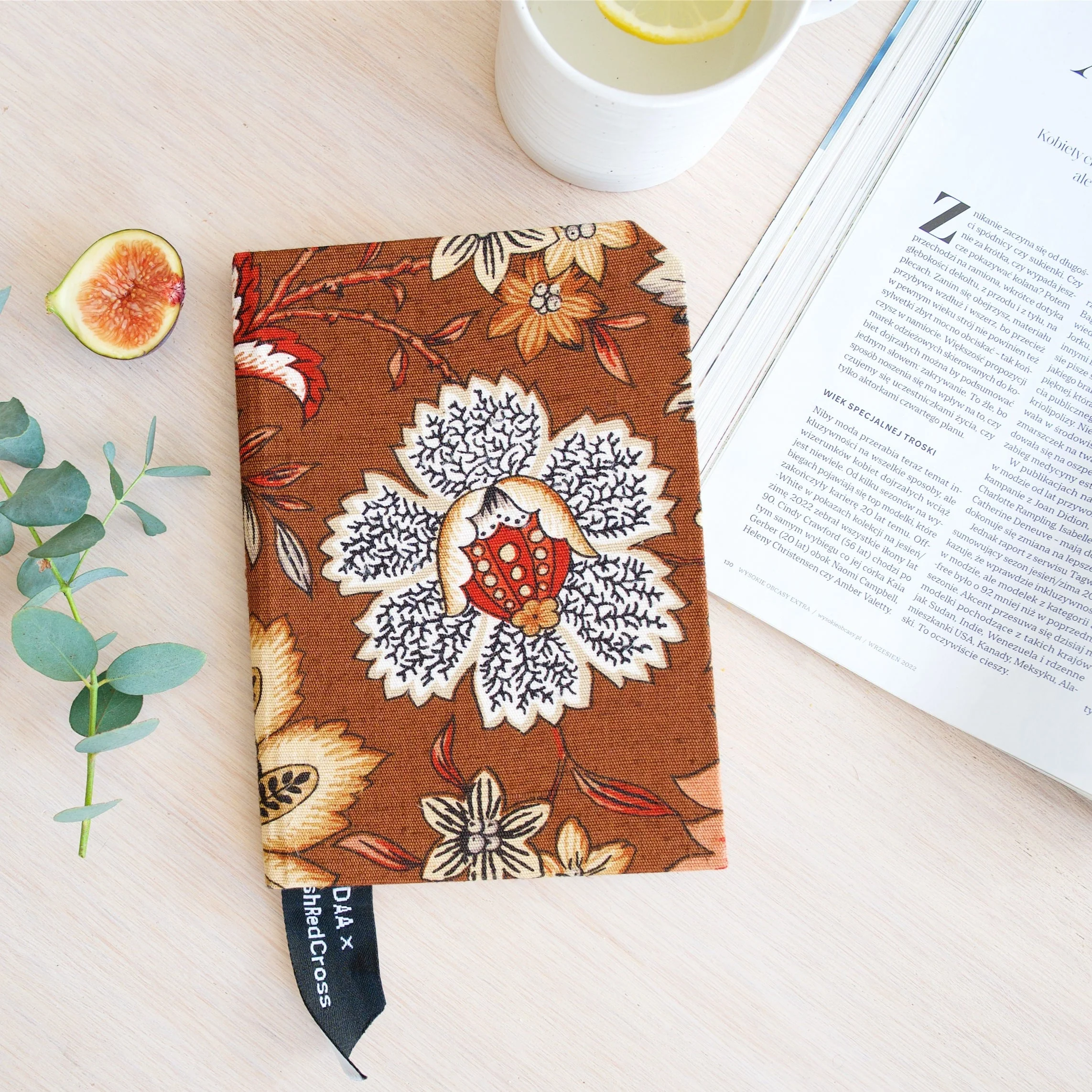 Premium Recycled Donated Fabric Floral A5 Notebook - Image 6