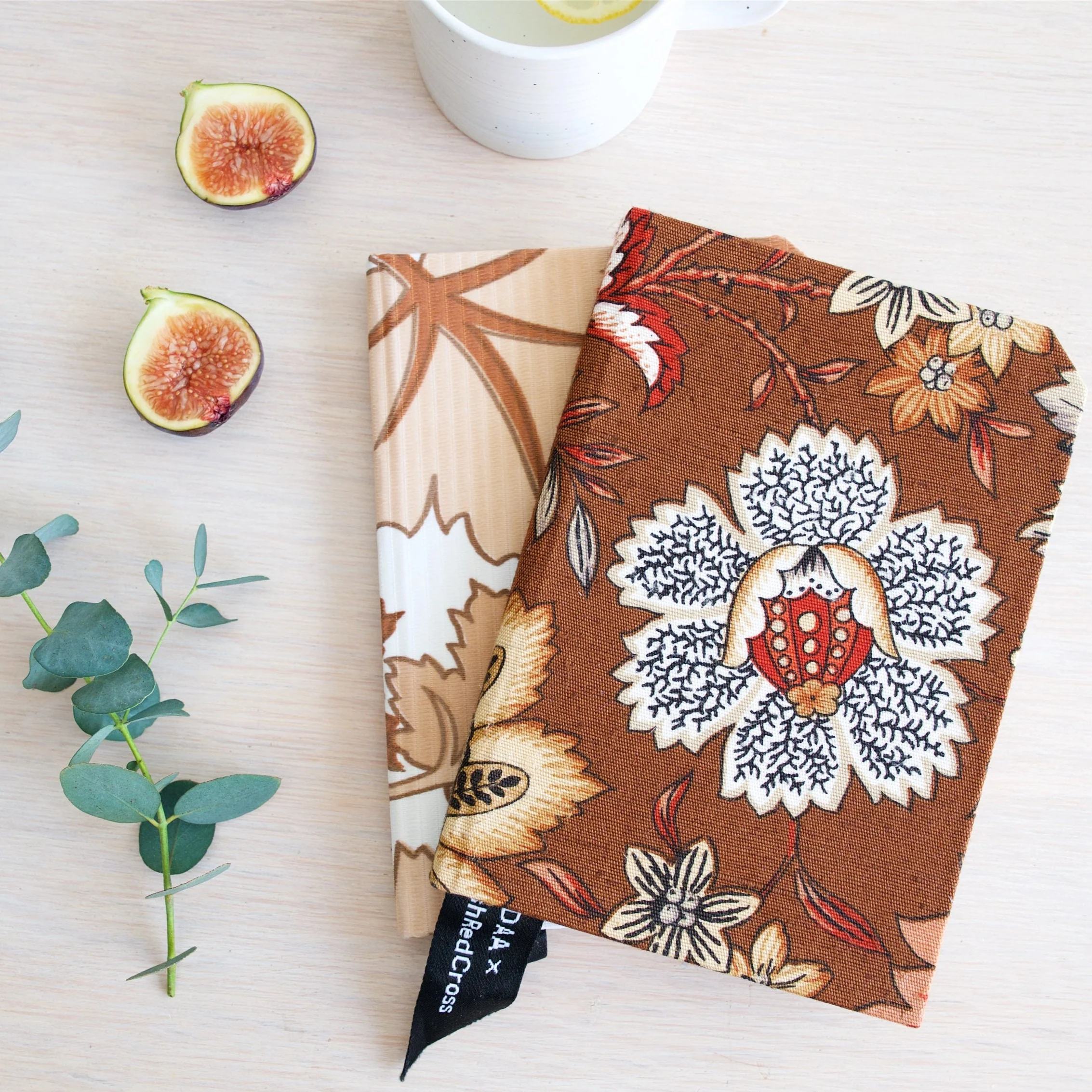 Premium Recycled Donated Fabric Floral A5 Notebook - Image 7