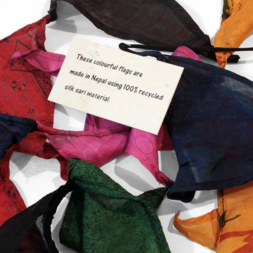 Recycled Sari Bunting - Image 2