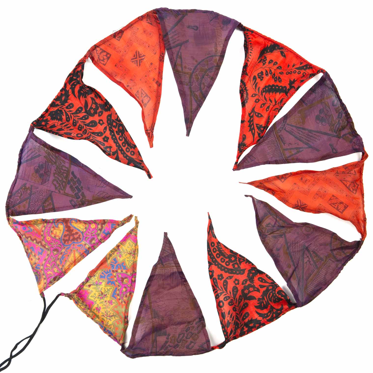 Recycled Sari Bunting - Image 5