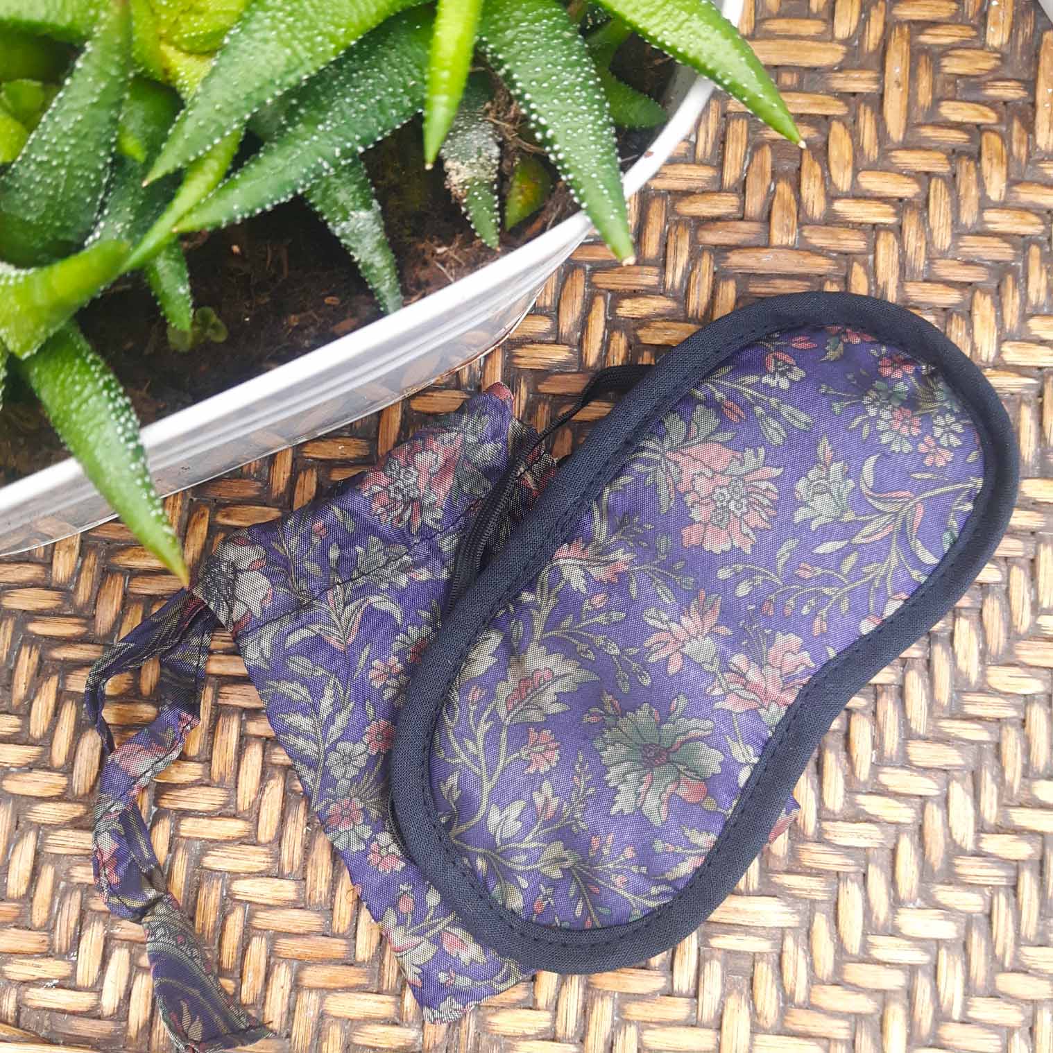 Recycled Sari Eye Mask - Image 3