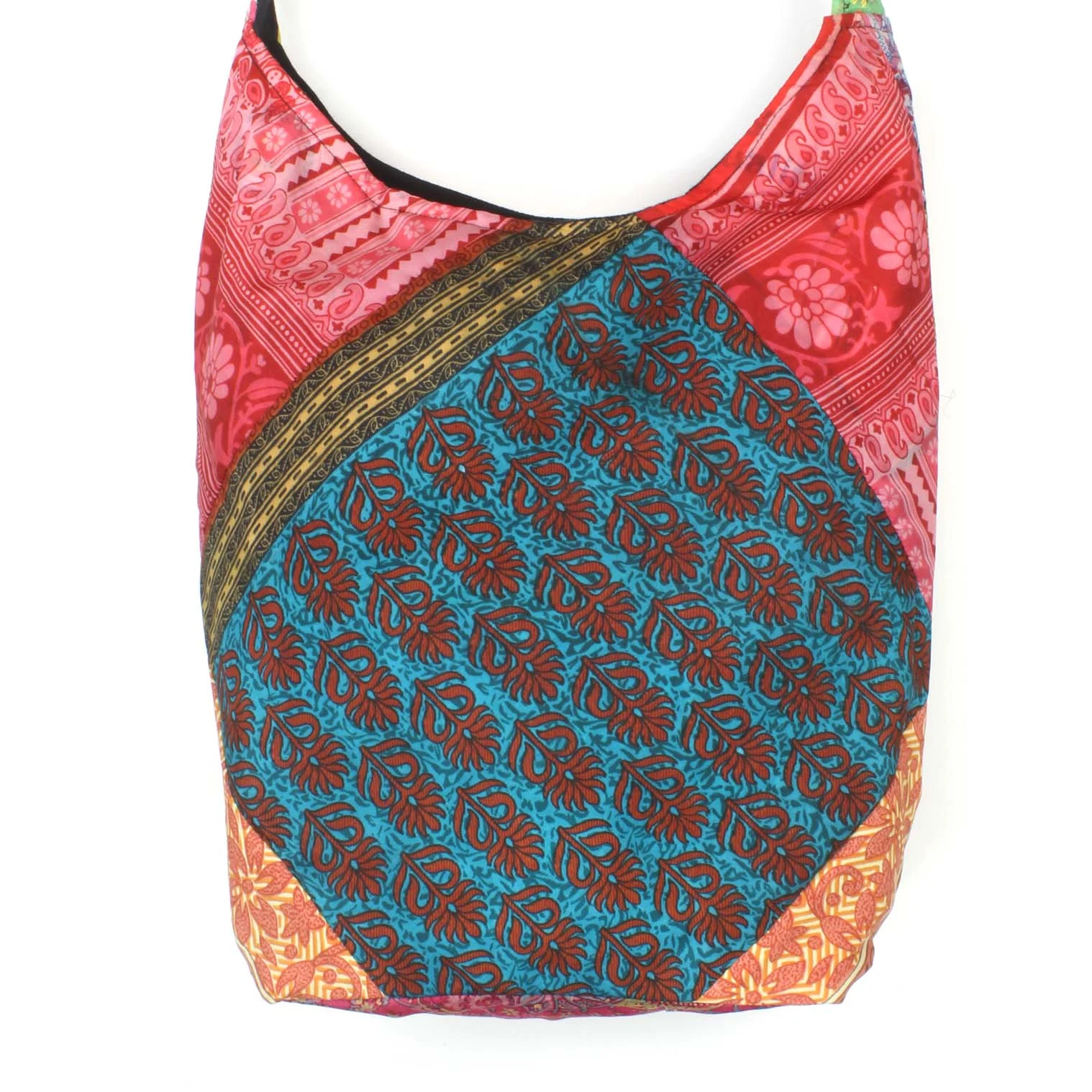 Recycled Sari Patchwork Shoulder Bag - Image 6