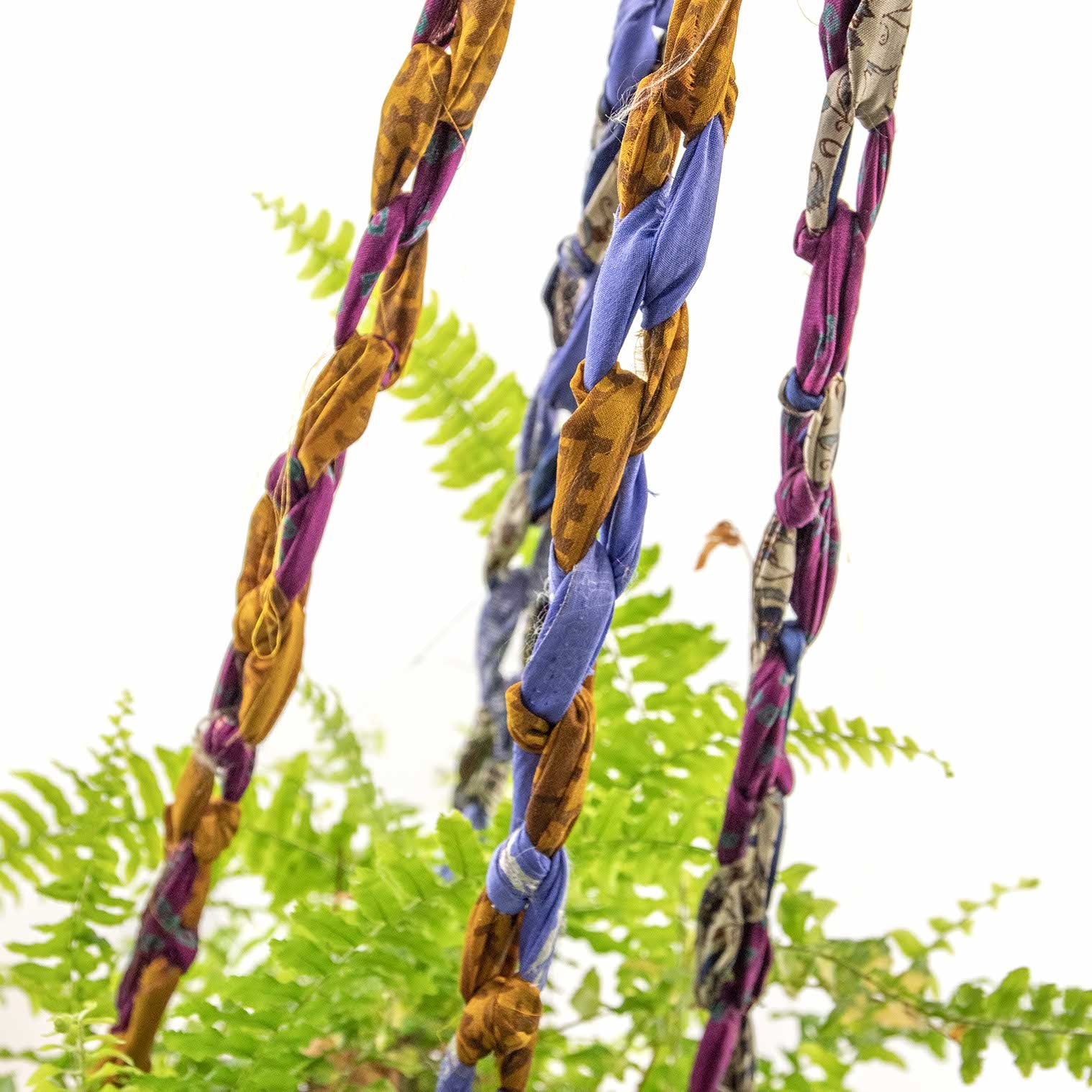 Recycled Sari Plant Hanger - Large - Image 4