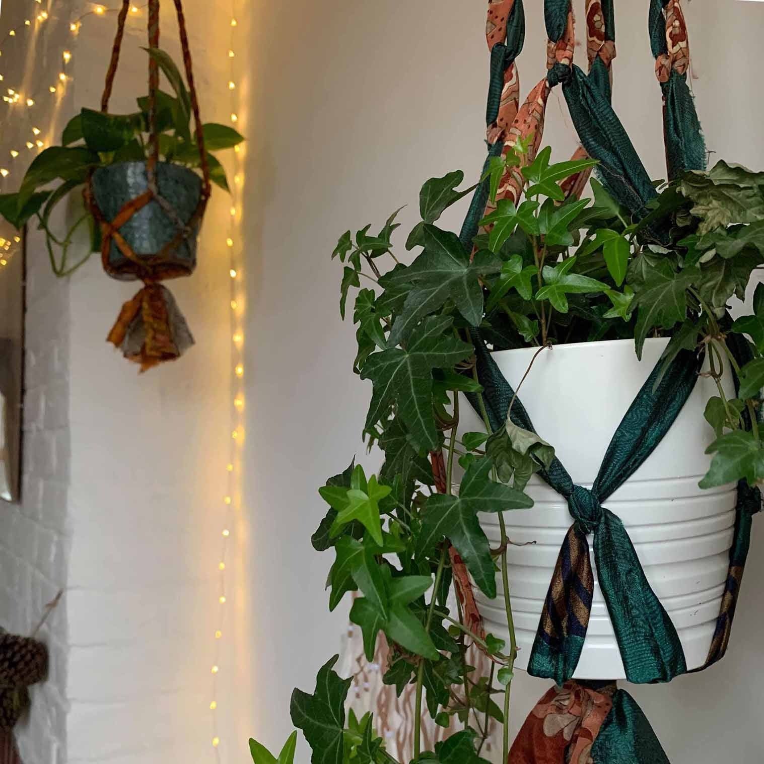 Recycled Sari Plant Hanger - Large - Image 6