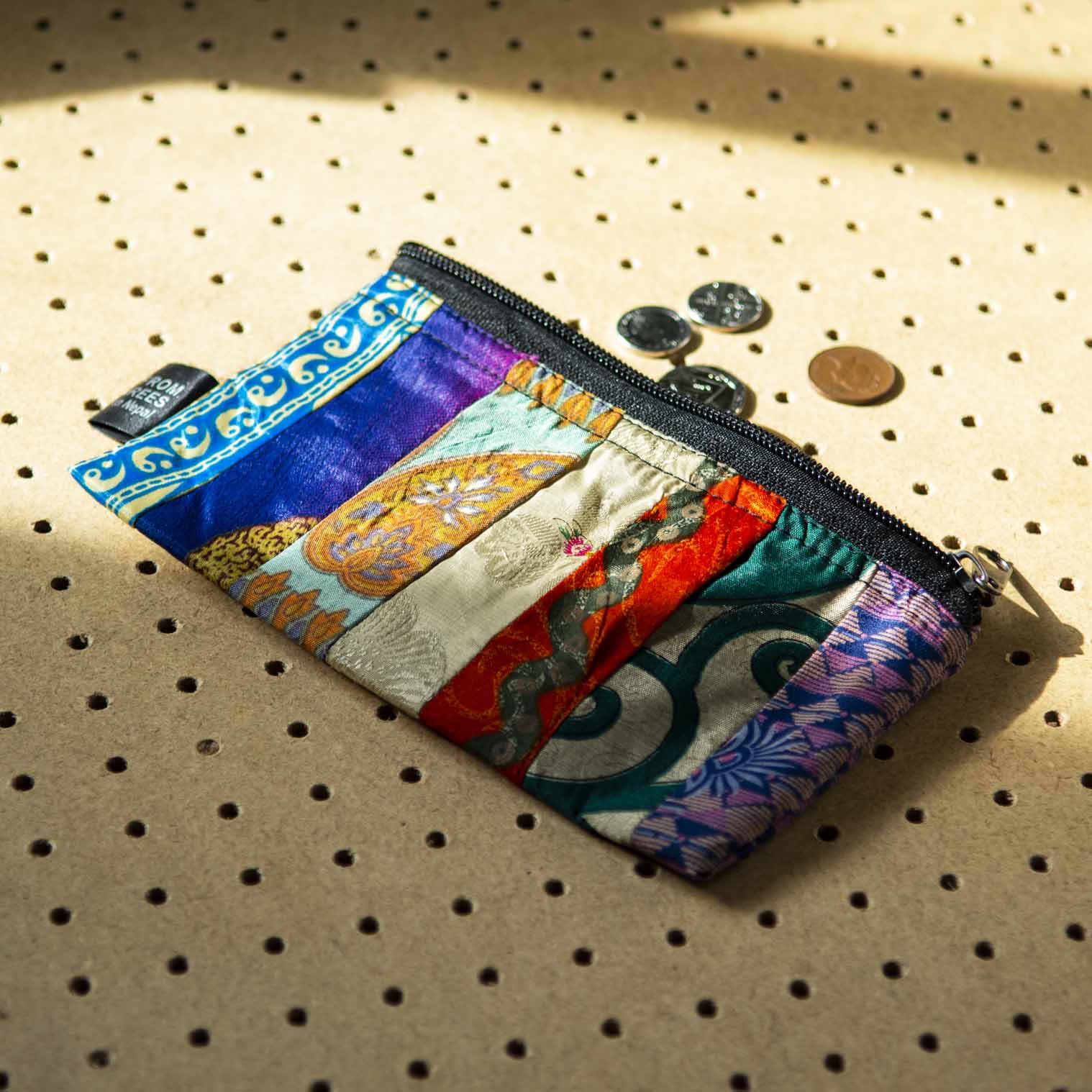 Recycled Sari Purse - Large - Image 3