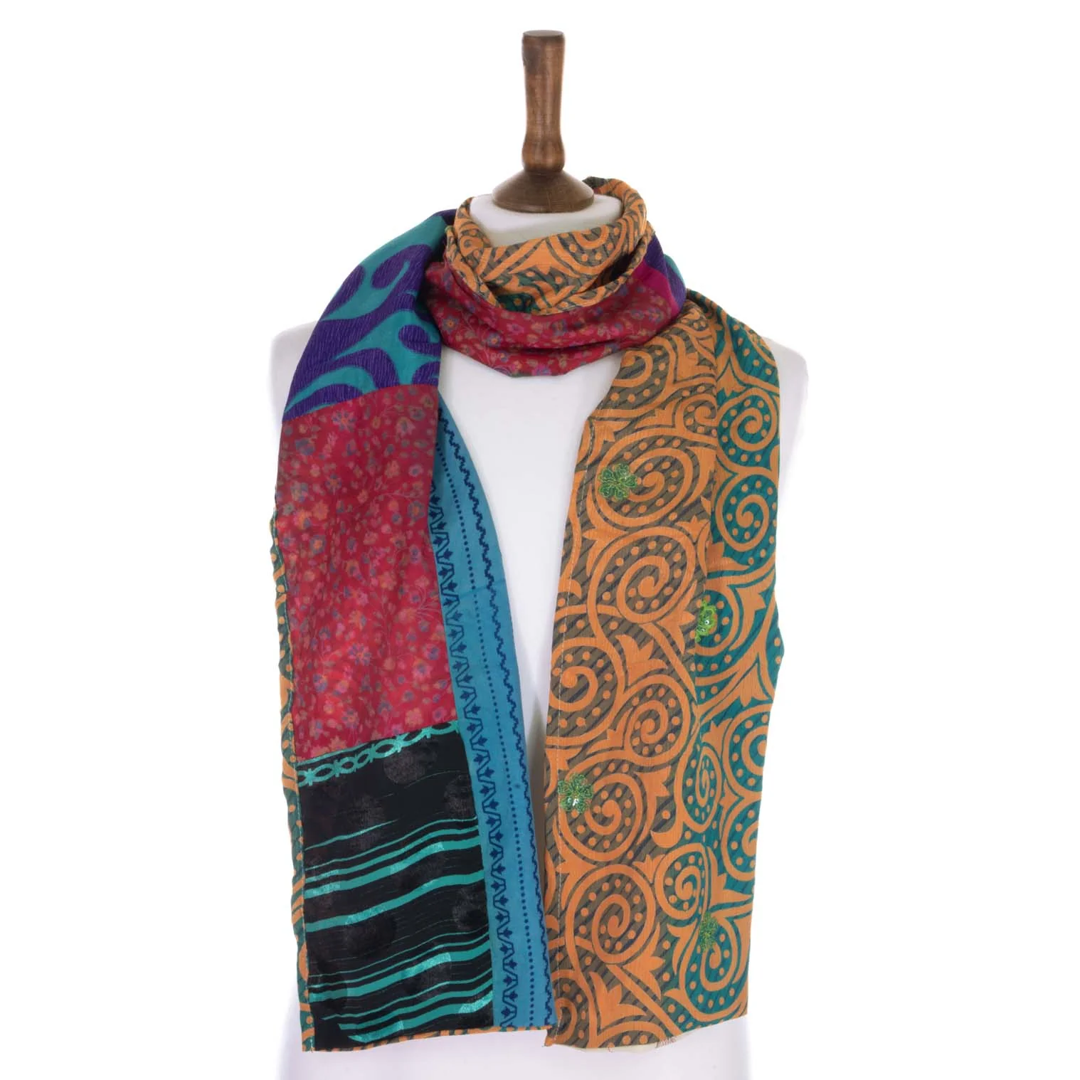 Recycled Sari Scarf - Image 11