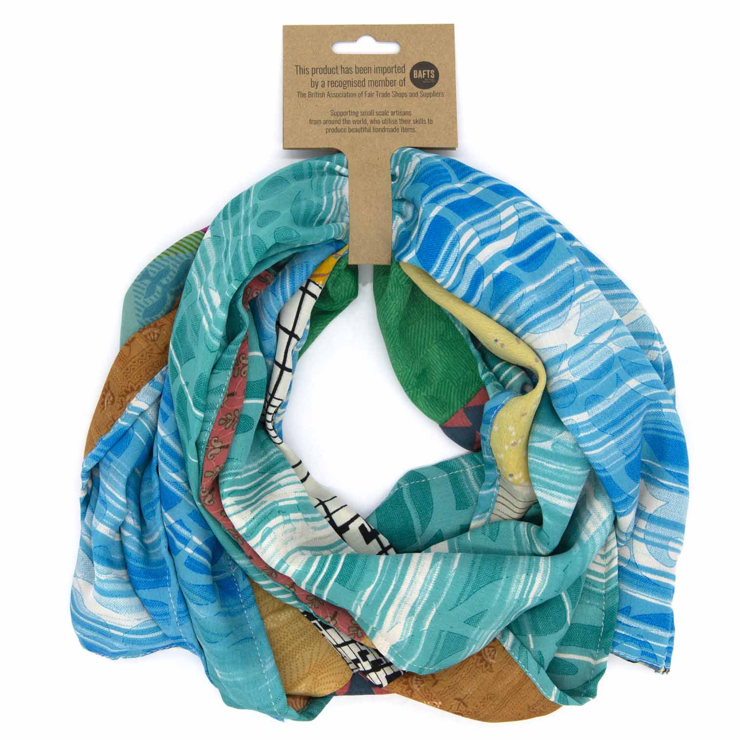 Recycled Sari Scarf - Image 3
