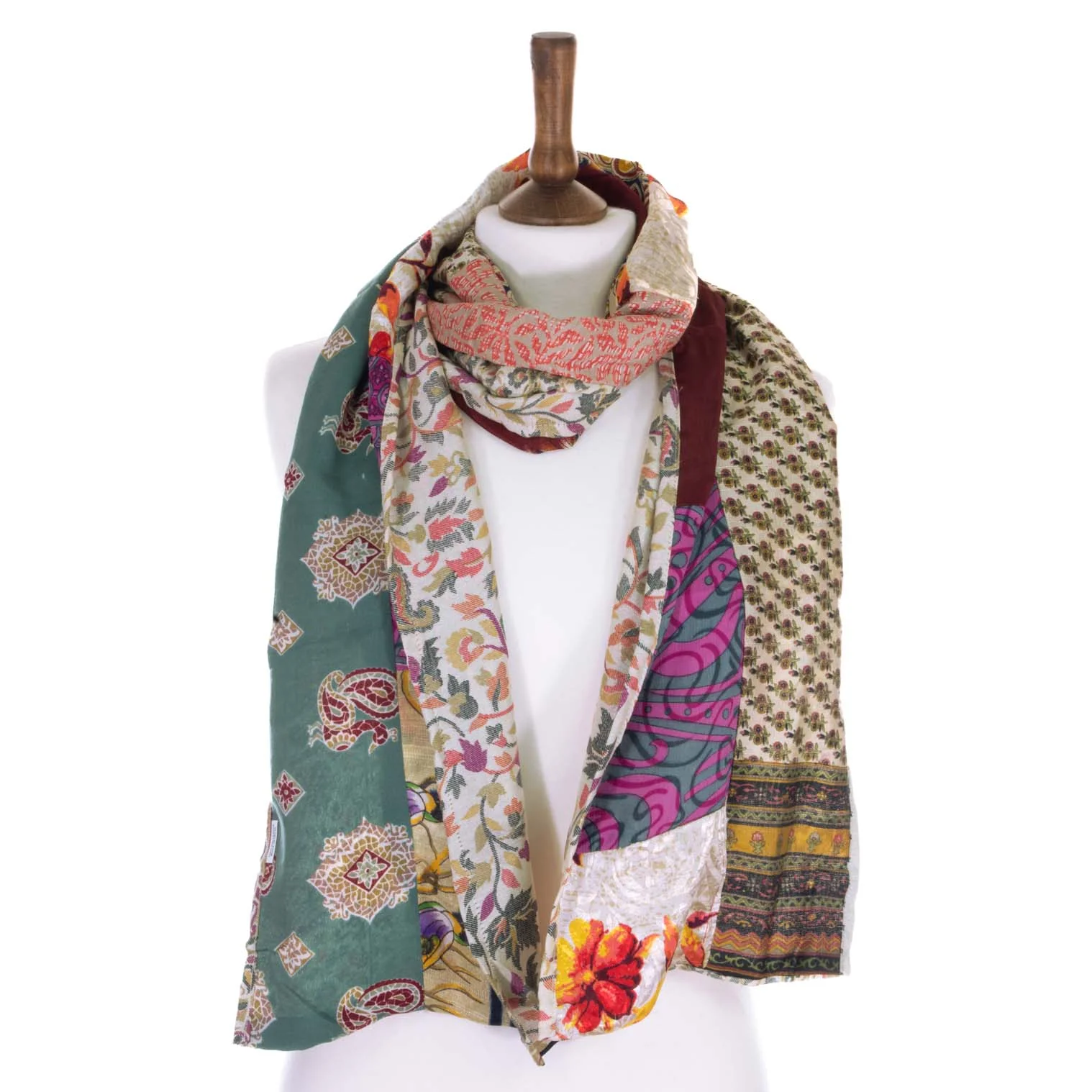 Recycled Sari Scarf - Image 5